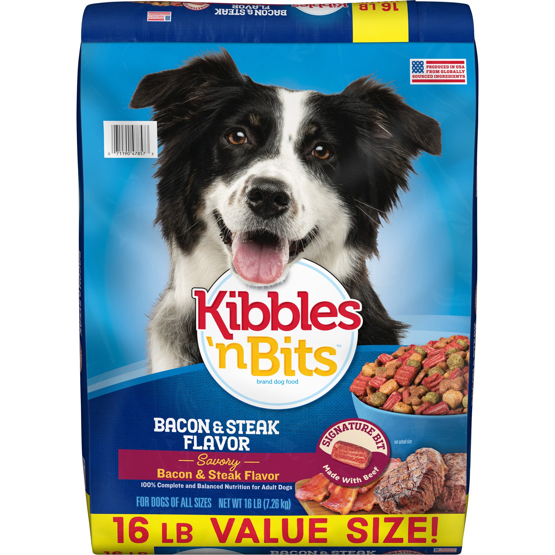 Kibbles 'n Bits Savory Bacon & Steak Flavor Dry Dog Food