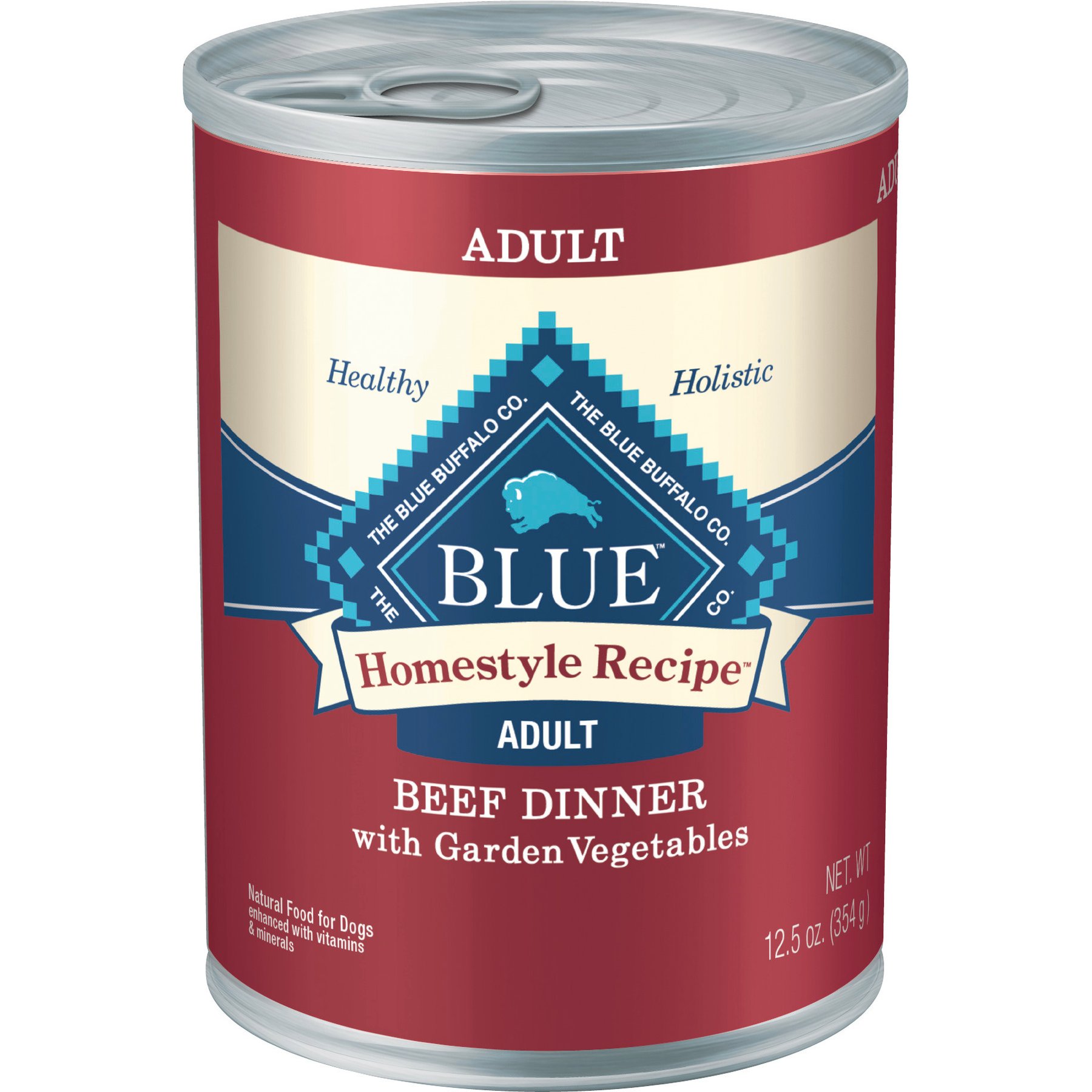 Blue Buffalo Blue Buffalo Homestyle Recipe Beef Dinner with Garden Vegetables & Sweet Potatoes Canned Dog Food dog food package