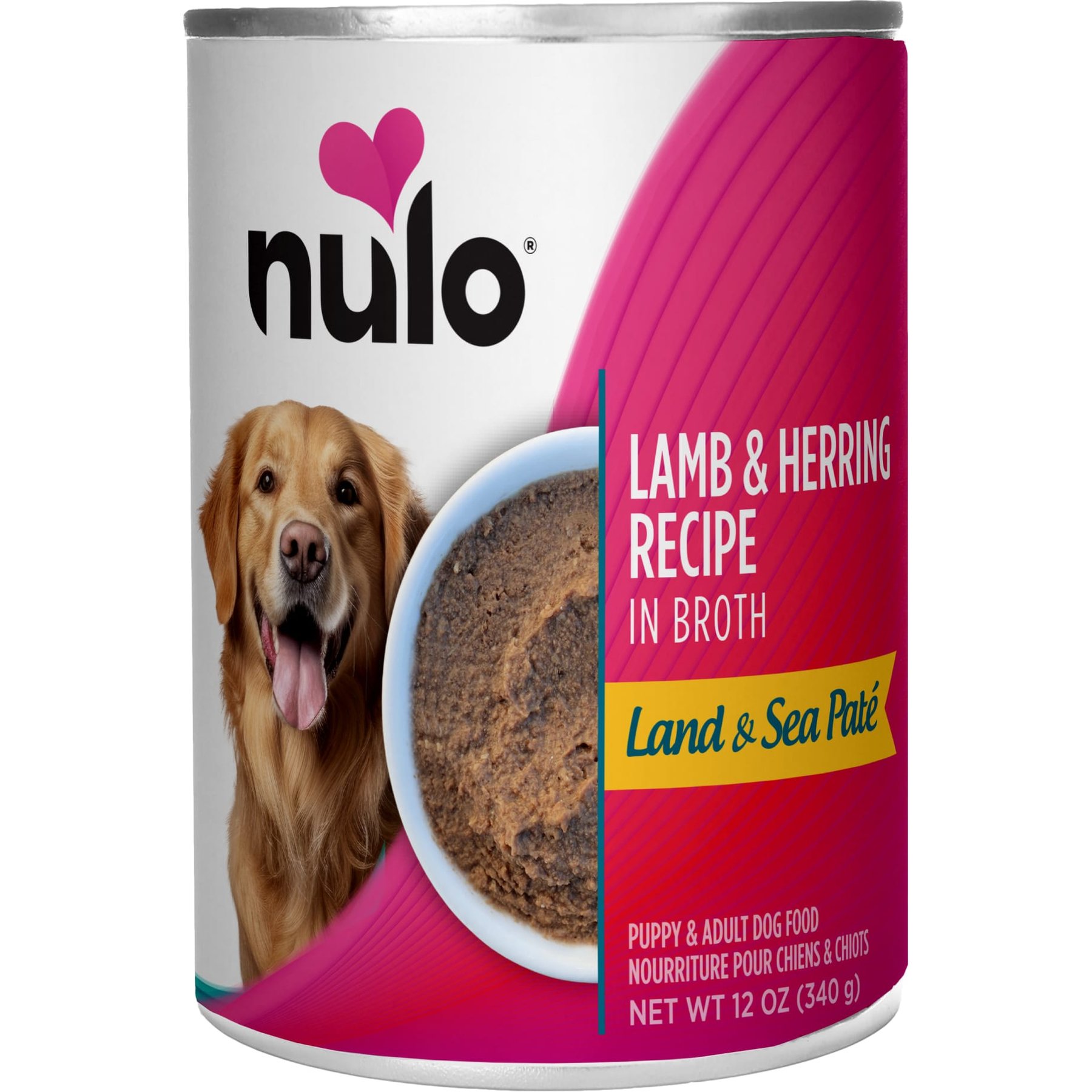 Nulo Land & Sea Grain-Free Lamb & Herring in Broth Pate Wet Dog Food