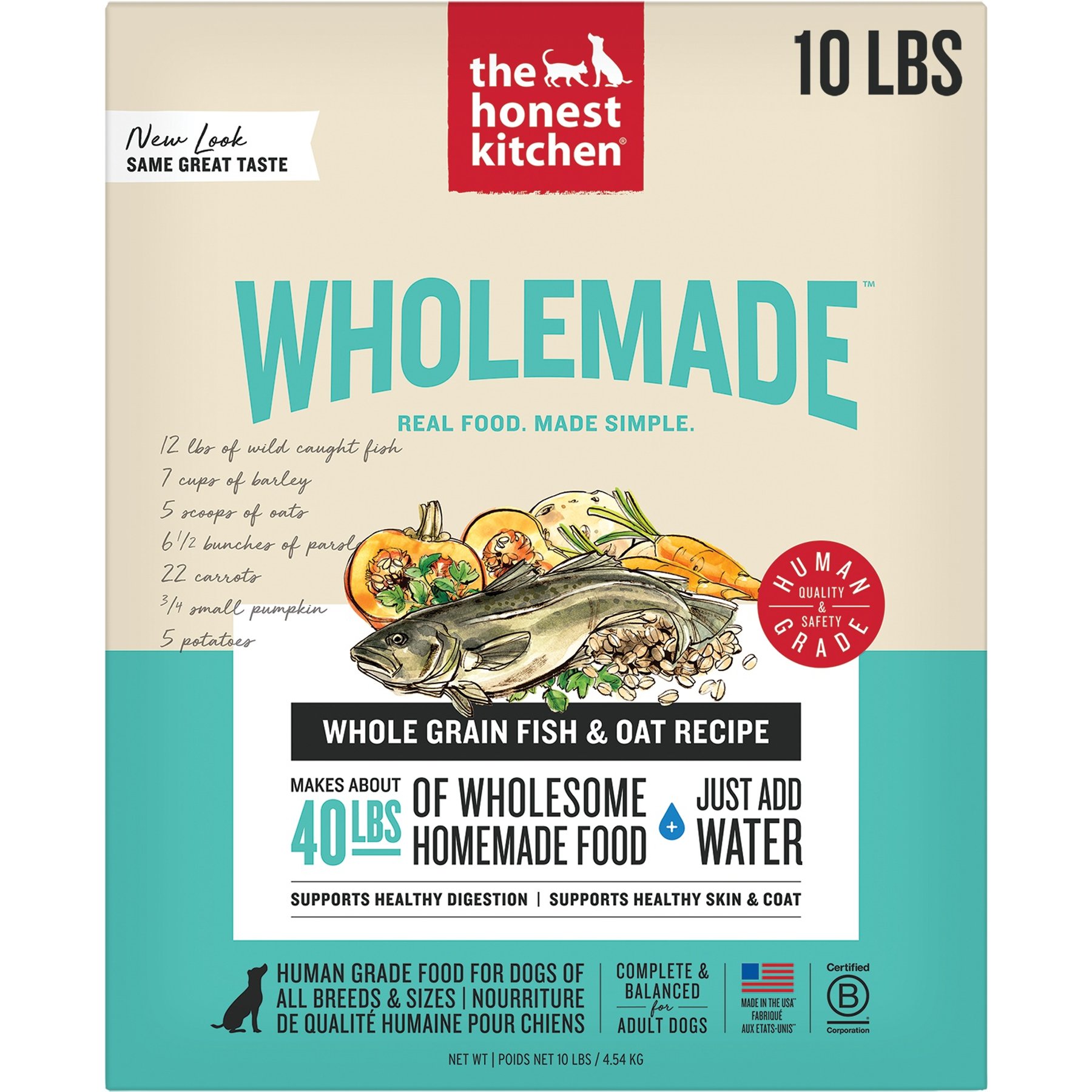 The Honest Kitchen Wholemade Whole Grain Fish & Oats Dog Food