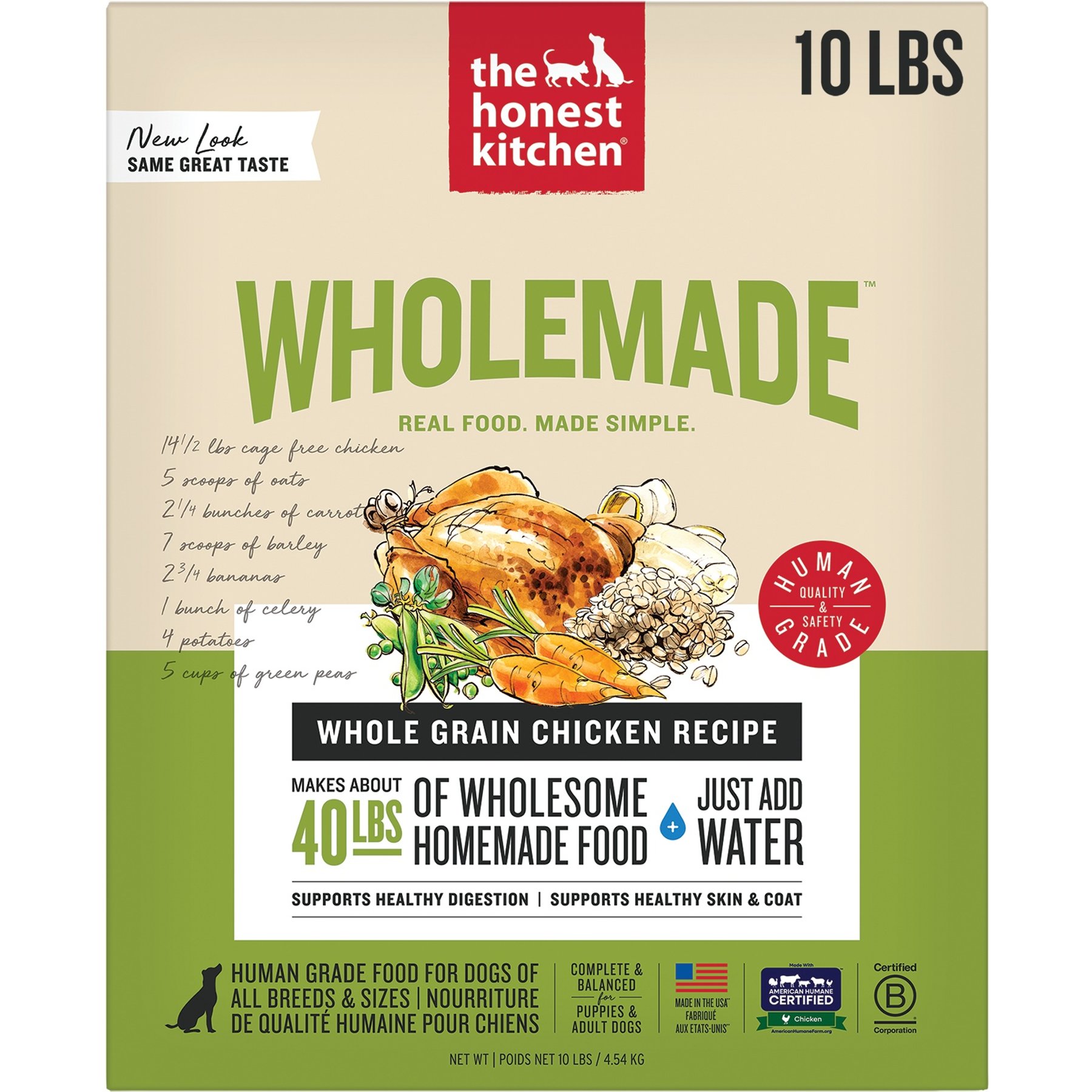 The Honest Kitchen Wholemade Whole Grain Chicken Dog Food