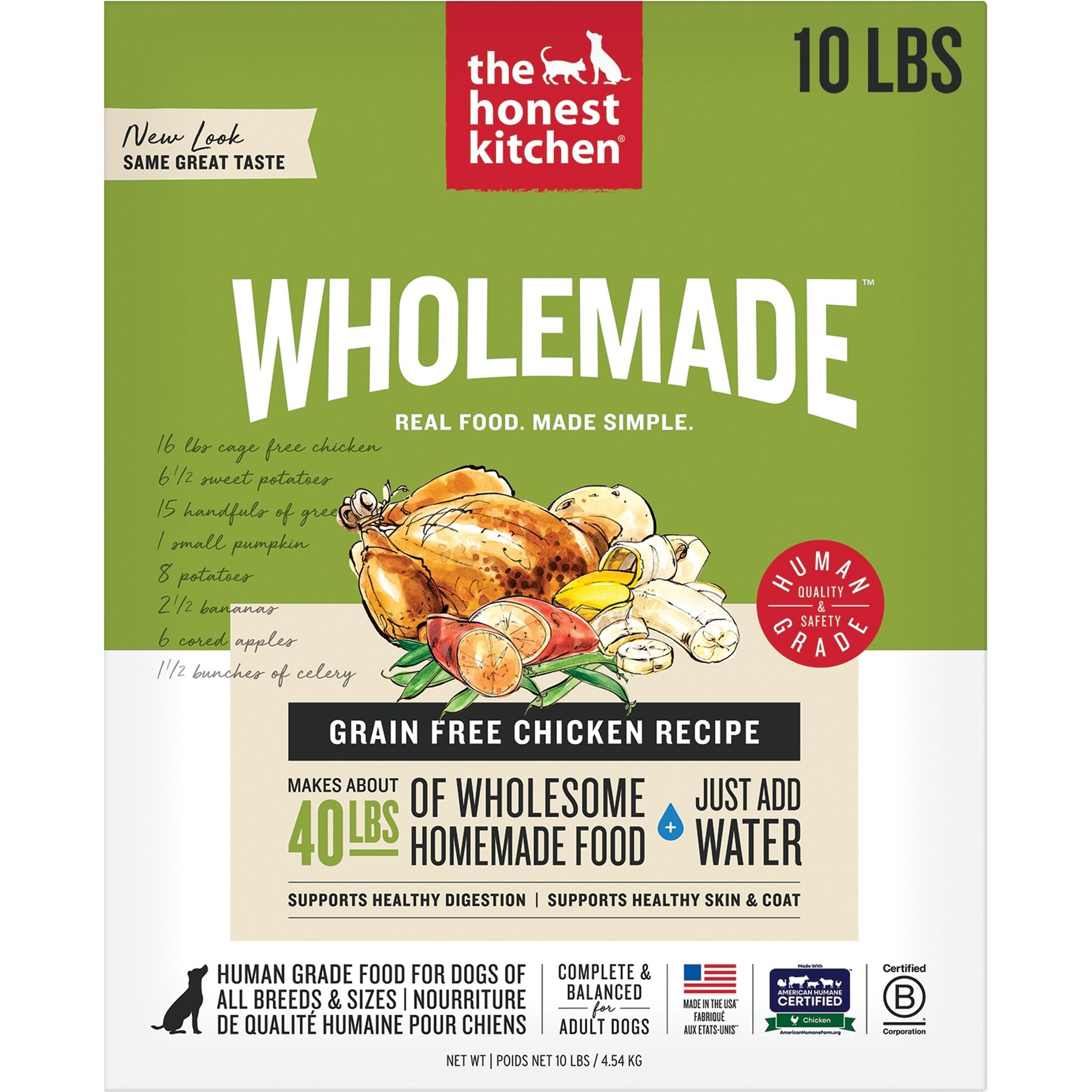 The Honest Kitchen Wholemade Grain-Free Chicken Dog Food