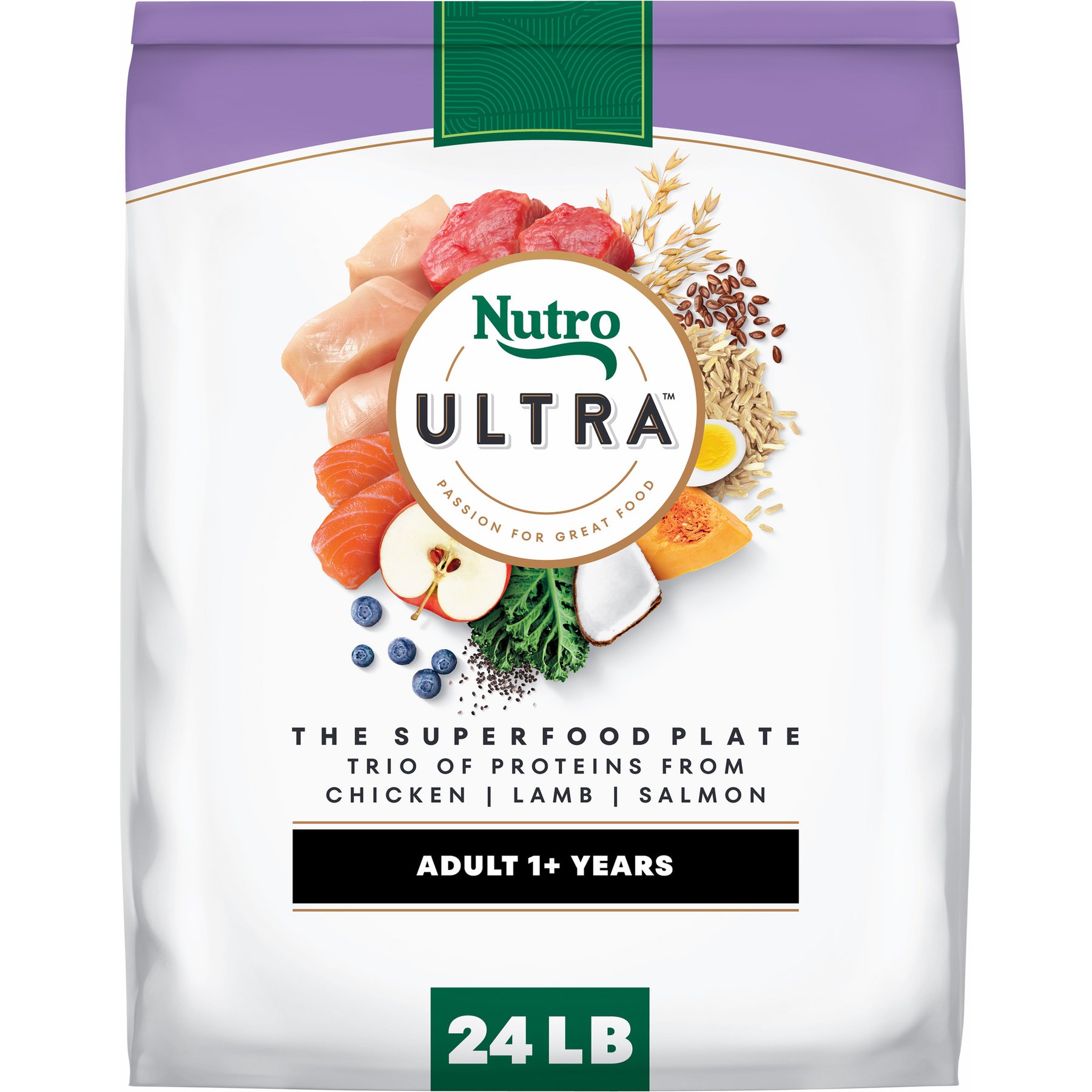 Nutro Ultra Adult High Protein Trio of Proteins Chicken, Lamb & Salmon Dry Dog Food