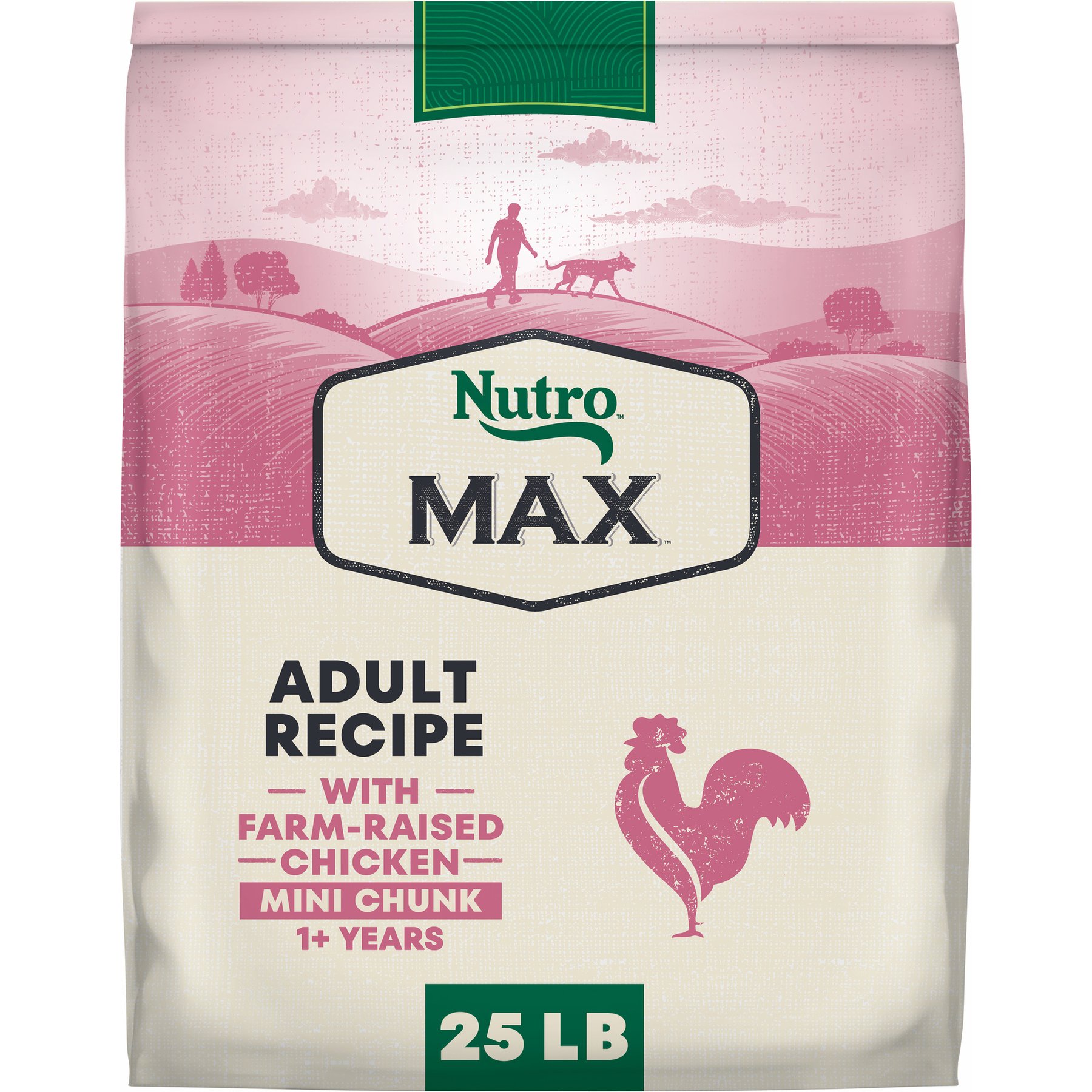 Nutro Max Adult Mini Chunks Farm-Raised Chicken Recipe Natural Dry Dog Food