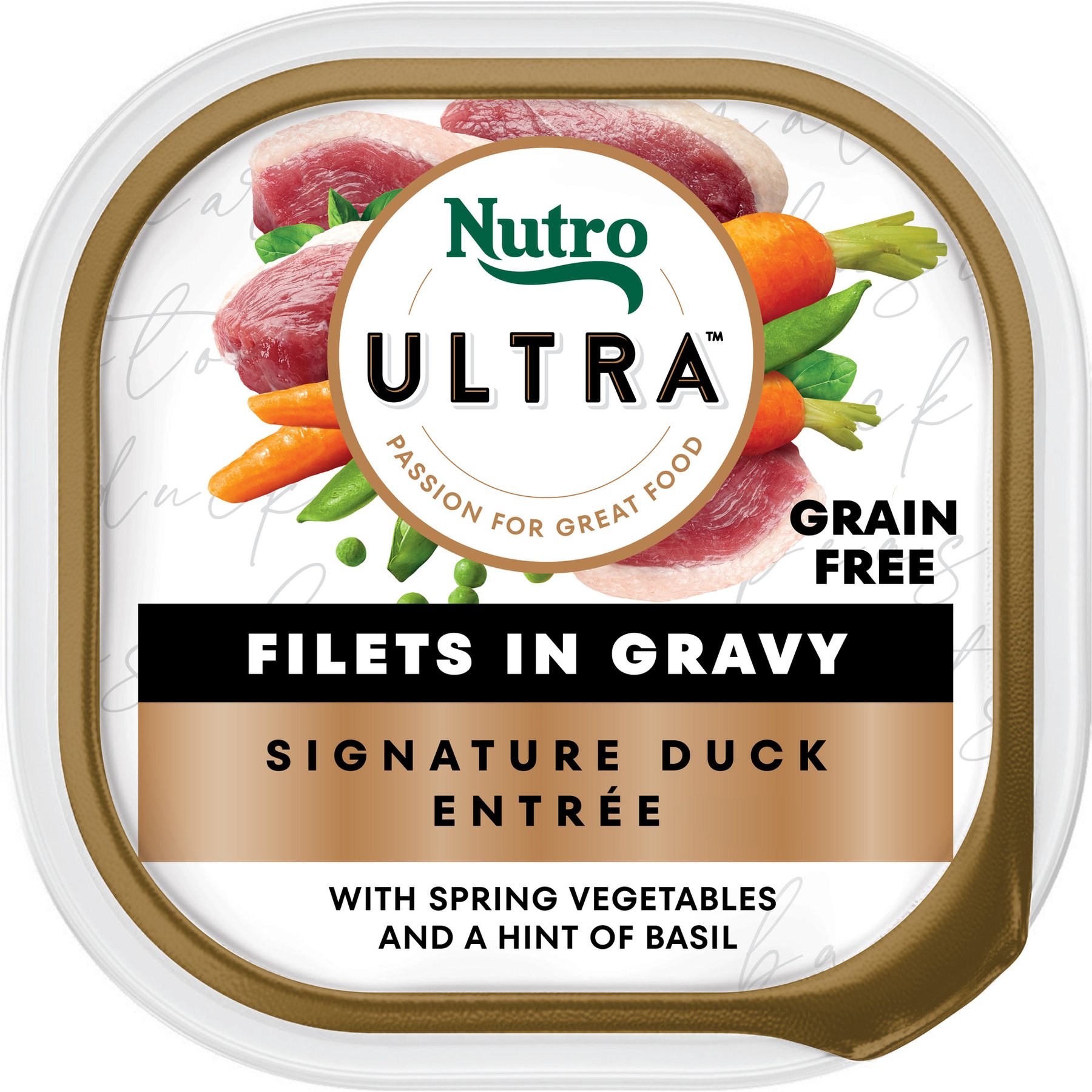 Nutro Ultra Grain-Free Filets in Gravy Signature Duck Entree Adult Wet Dog Food Trays