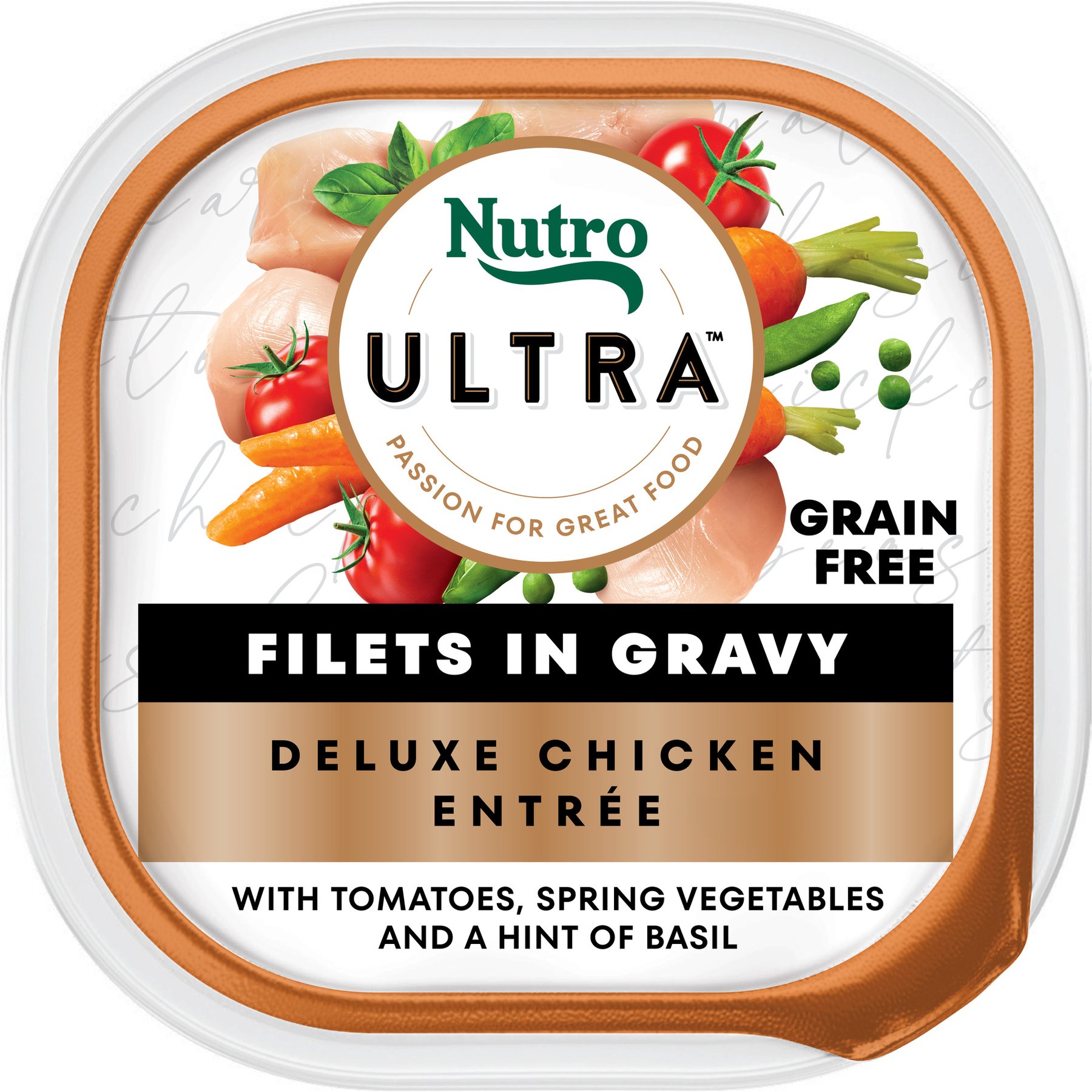 Nutro Ultra Grain-Free Filets in Gravy Deluxe Chicken Entree Adult Wet Dog Food Trays