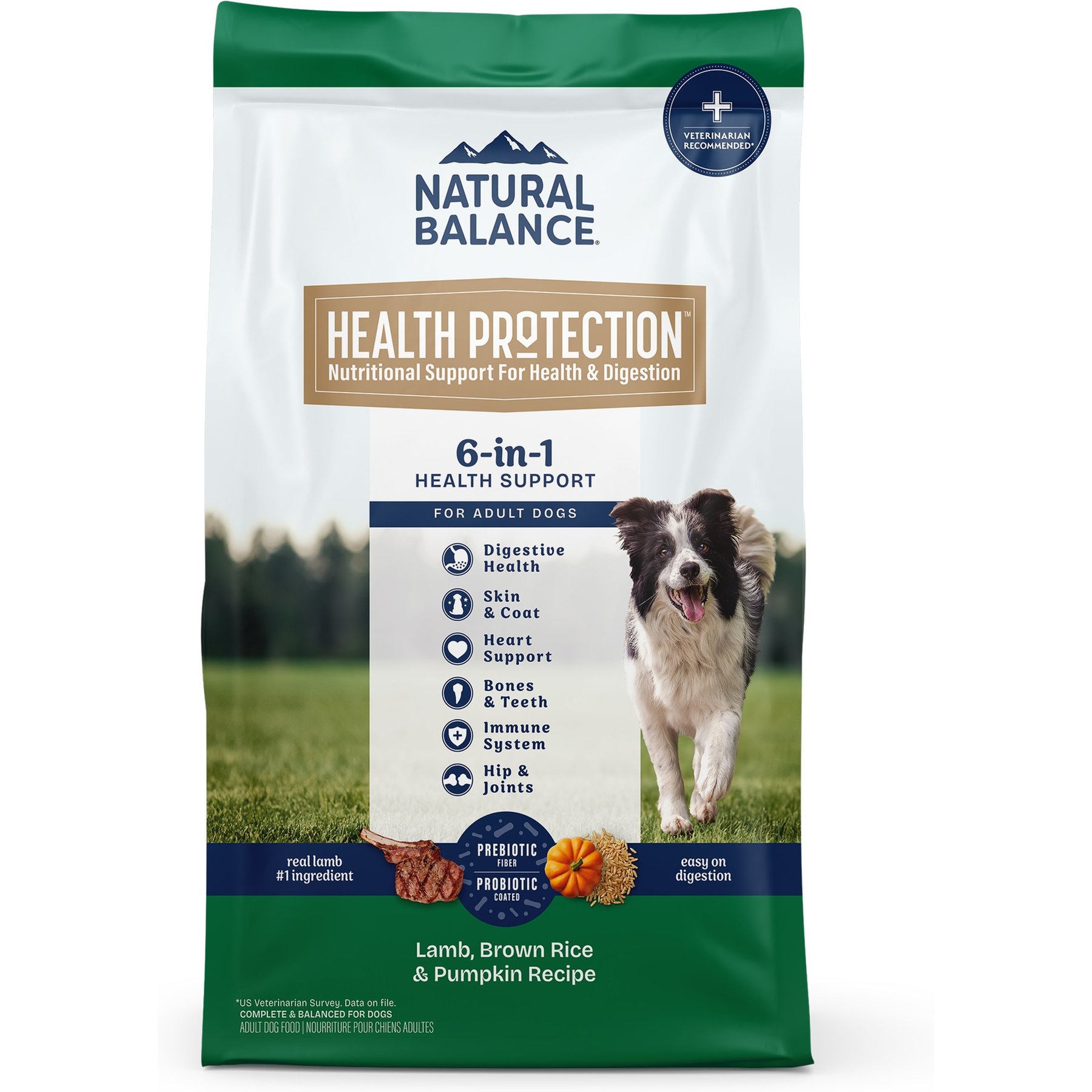 Natural Balance Health Protection Adult Real Lamb, Brown Rice & Pumpkin Dry Dog Food