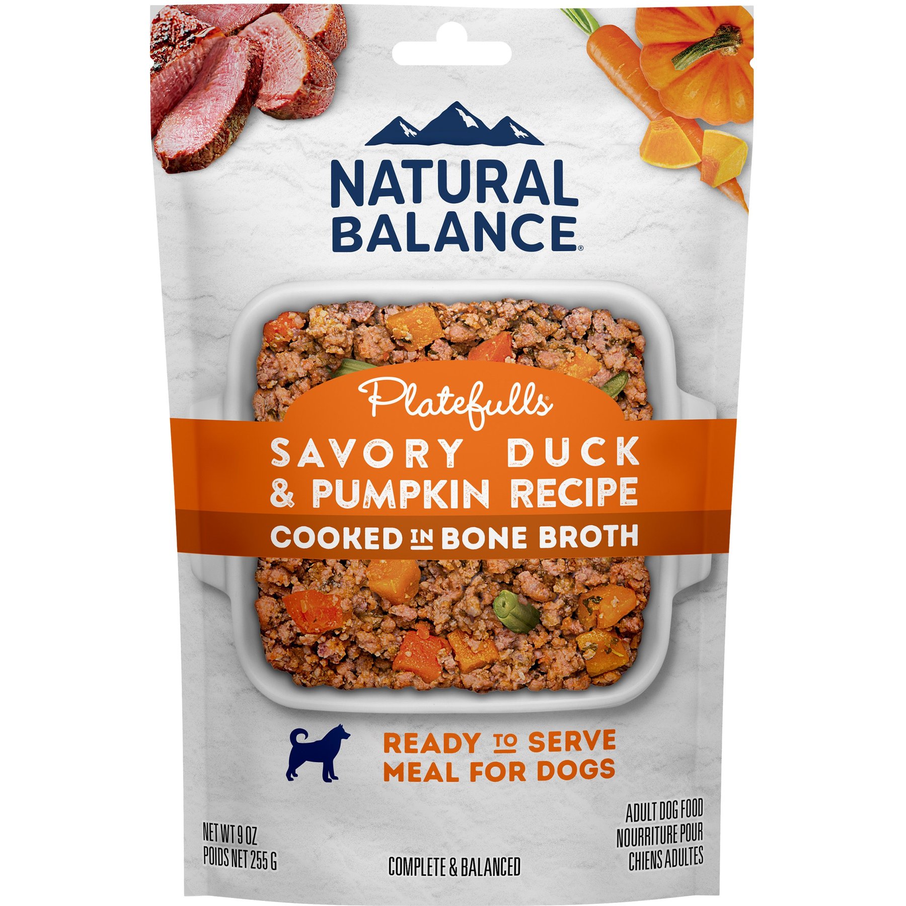 Natural Balance Platefulls Savory Duck & Pumpkin Recipe Wet Dog Food