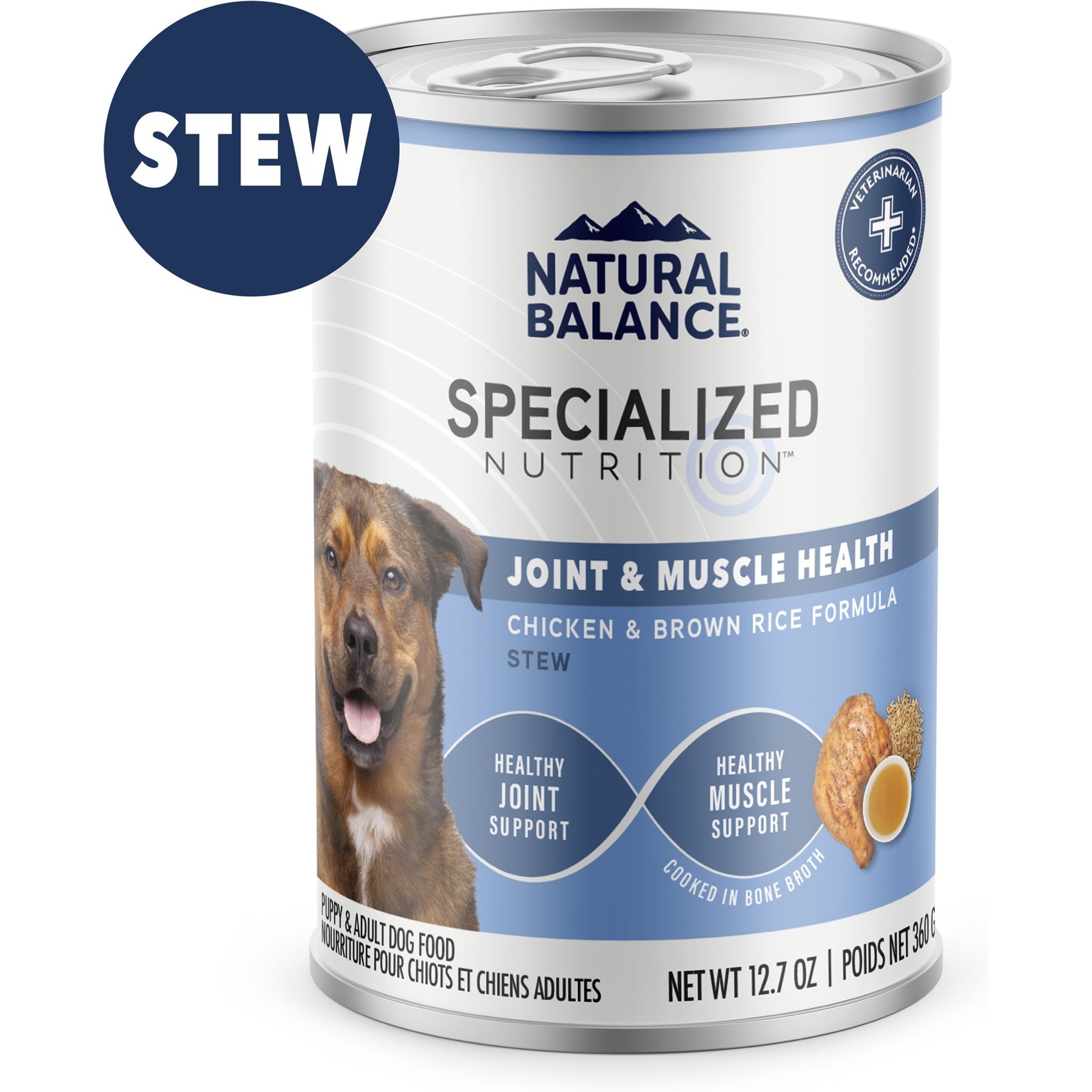 Natural Balance Specialized Nutrition Joint & Muscle Health Adult Chicken & Brown Rice Formula Wet Dog Food