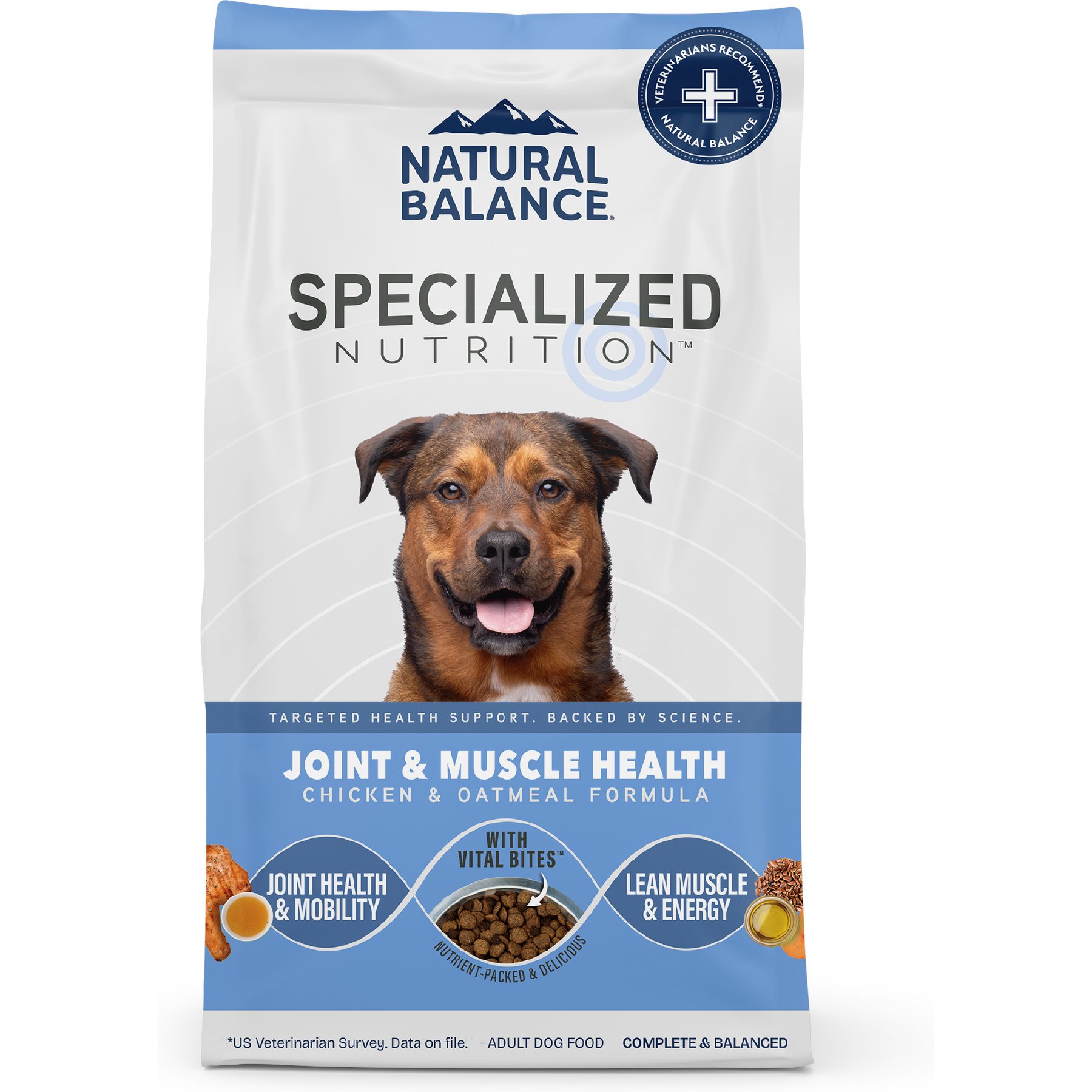 Natural Balance Specialized Nutrition Joint & Muscle Health Adult Chicken & Oatmeal Formula Dry Dog Food
