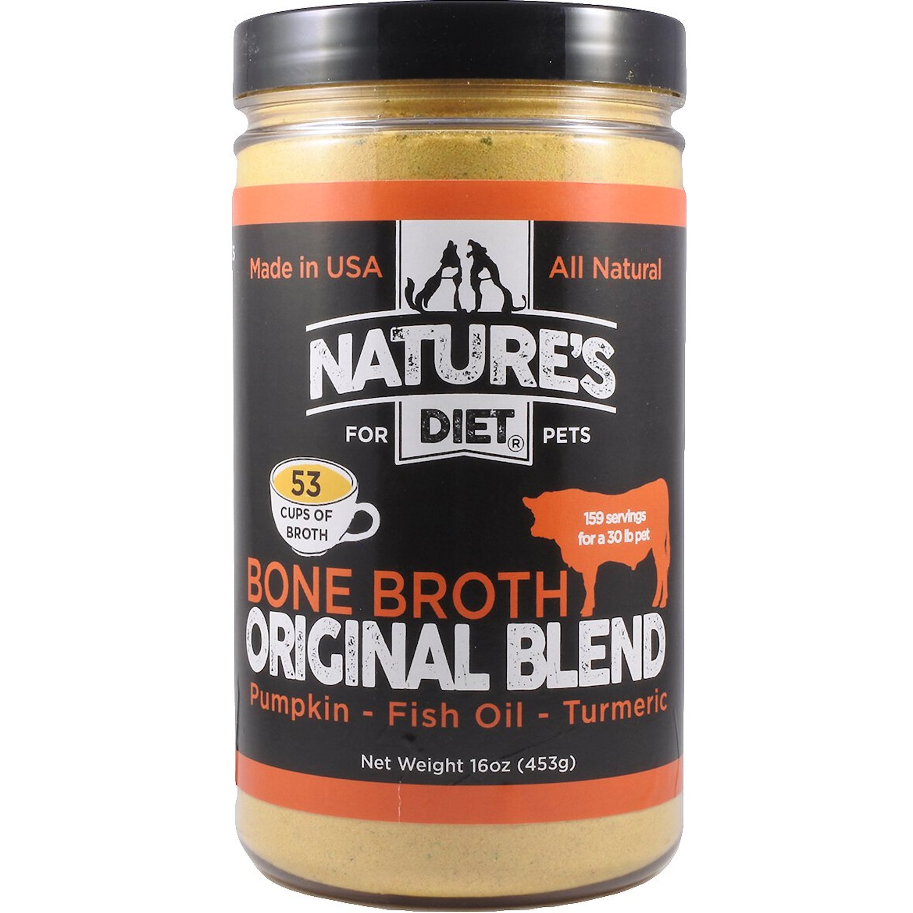 Nature's Diet Original Blend Beef Bone Broth Dry Dog & Cat Food Topping