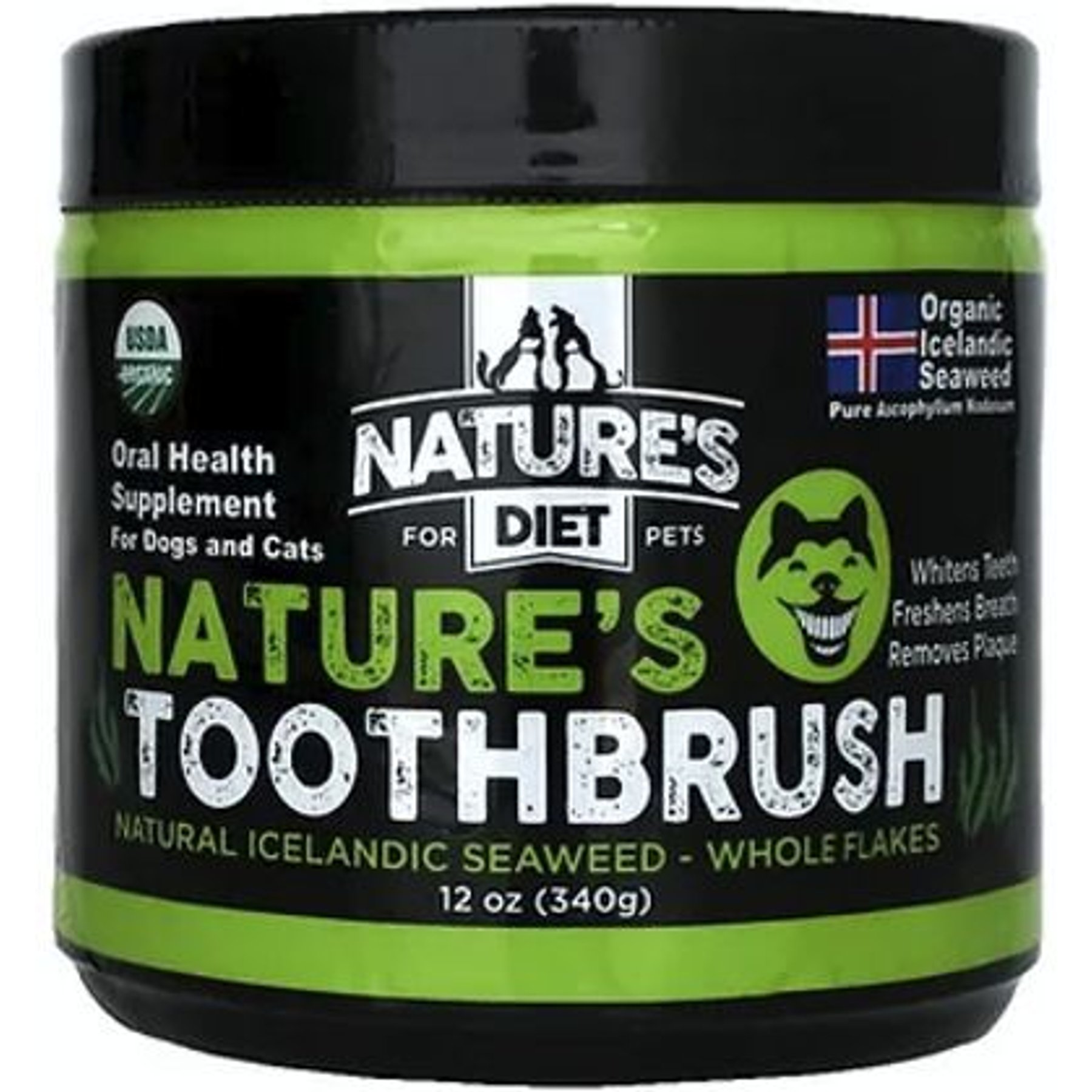 Nature's Diet Toothbrush Systemic Plaque Remover Dry Dog Food Topping