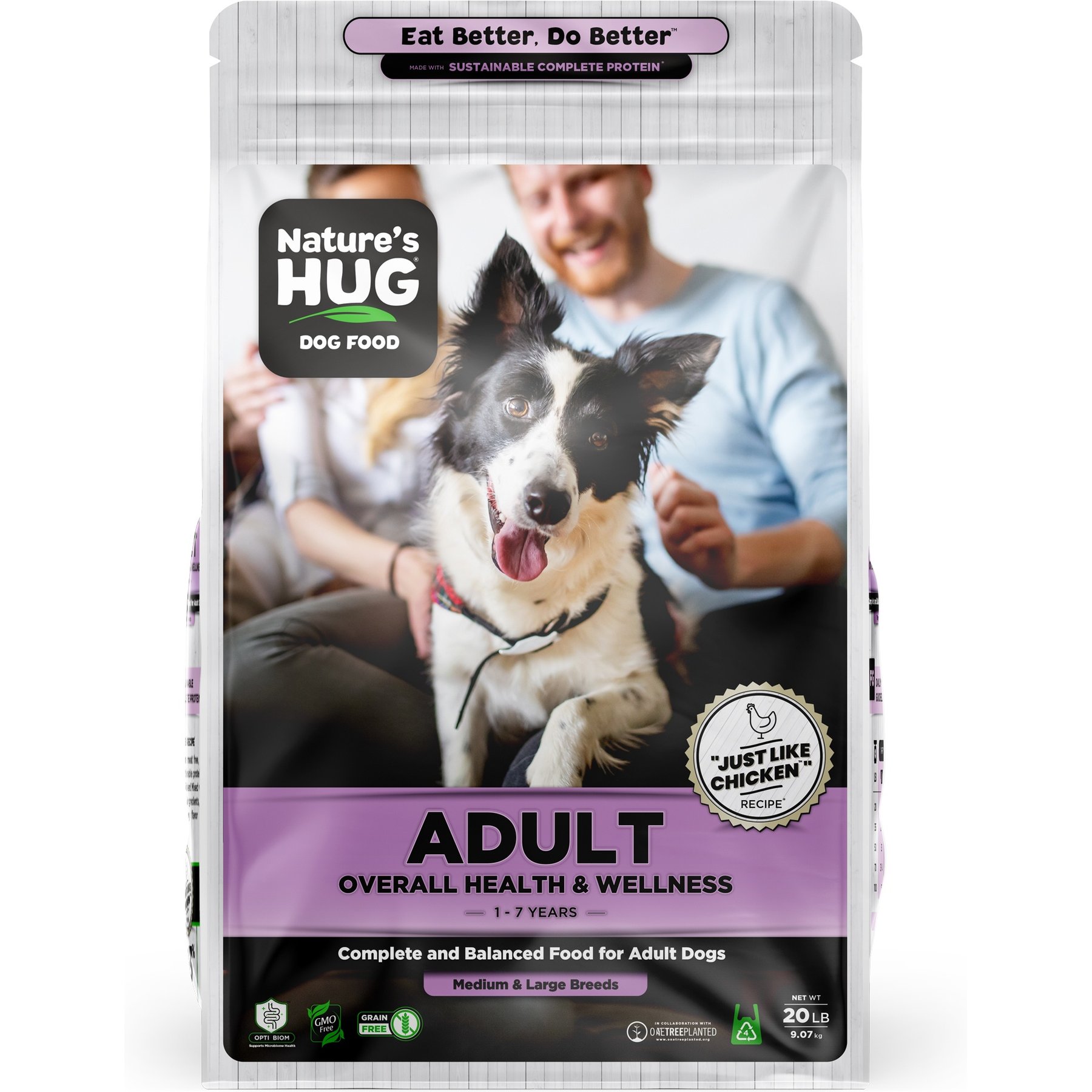 Nature's HUG Non-GMO Grain-Free Overall Health & Wellness Adult Medium & Large Breed Dry Dog Food
