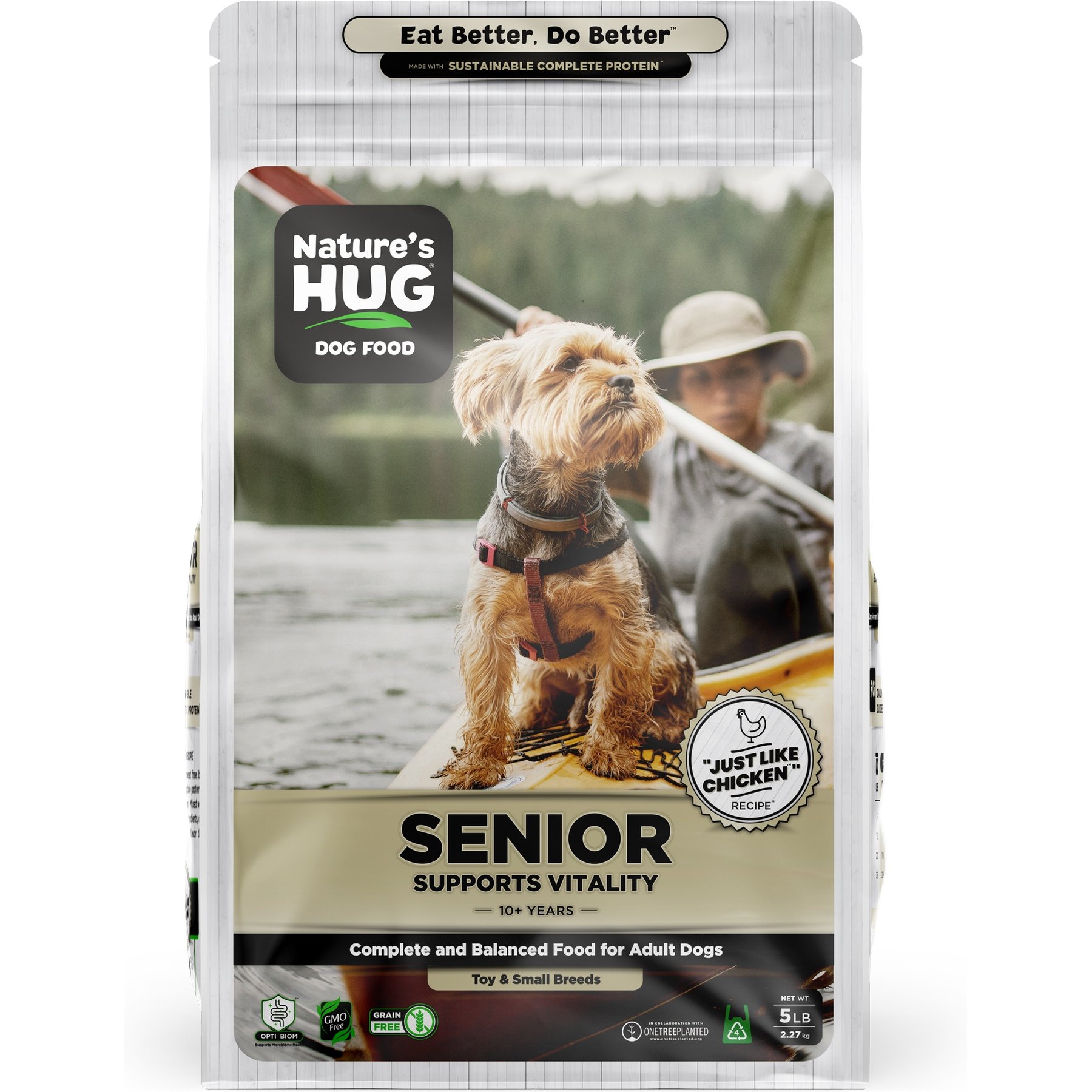 Nature's HUG Senior Supports Vitality Toy & Small Breed Non-GMO Grain-Free Dry Dog Food