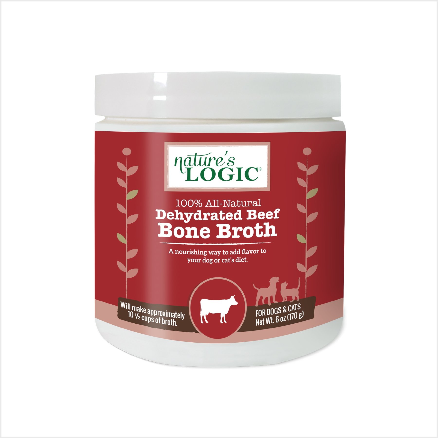 Nature's Logic 100% Natural Dehydrated Beef Bone Broth Dog & Cat Food Topper