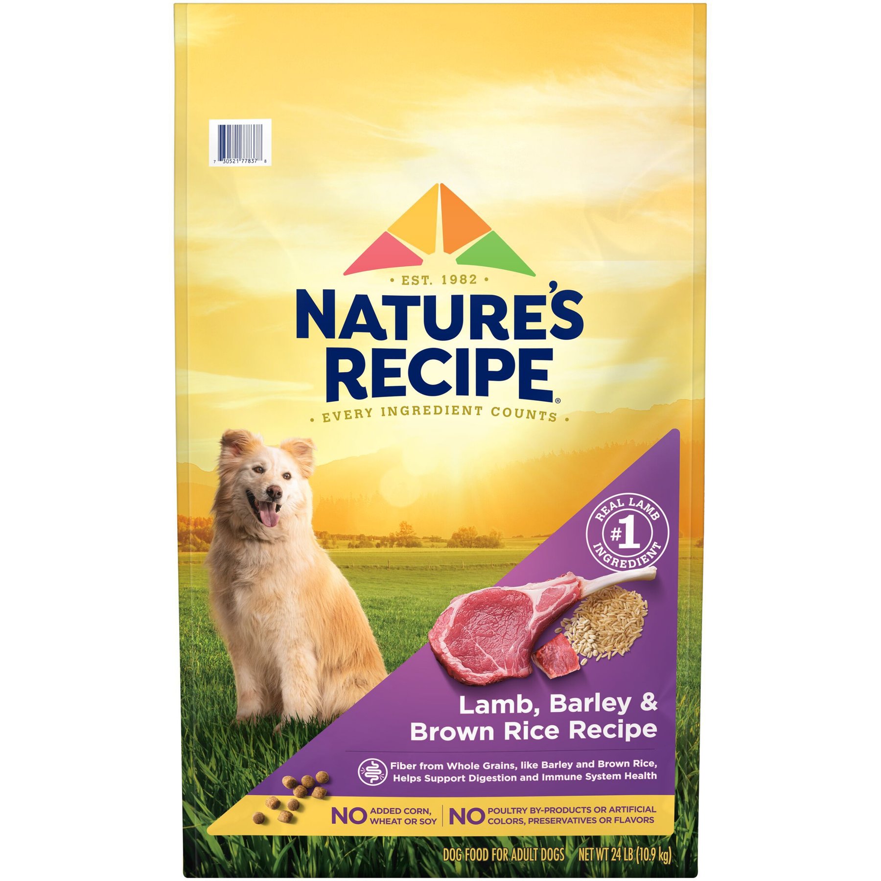Nature's Recipe Adult Lamb, Barley & Brown Rice Recipe Dry Dog Food
