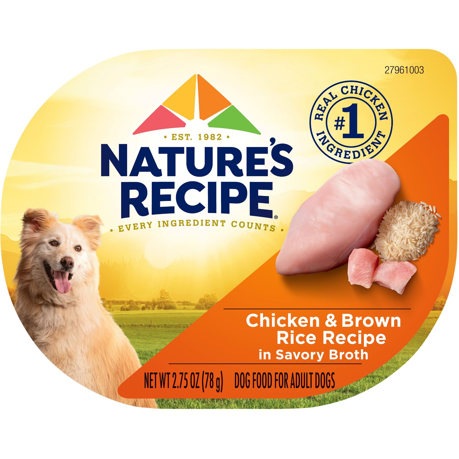 Nature's Recipe Chicken & Brown Rice Recipe in Broth Wet Dog Food