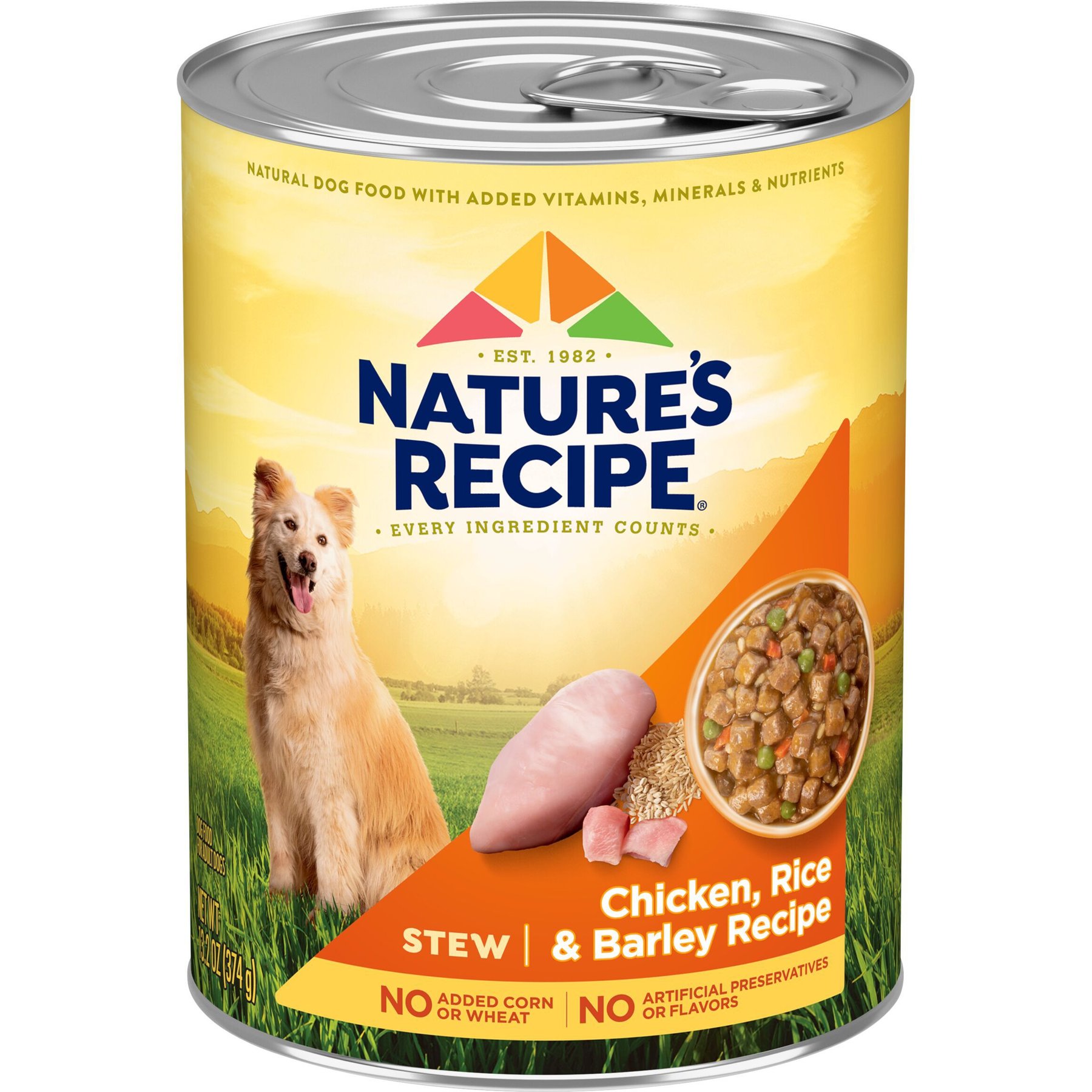 Nature's Recipe Chicken, Rice & Barley Recipe Stew Wet Dog Food