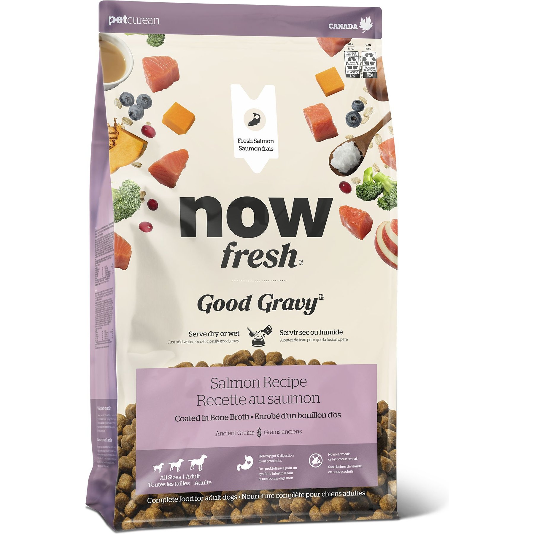Now Fresh Good Gravy Ancient Grains Adult Salmon Recipe Dry Dog Food