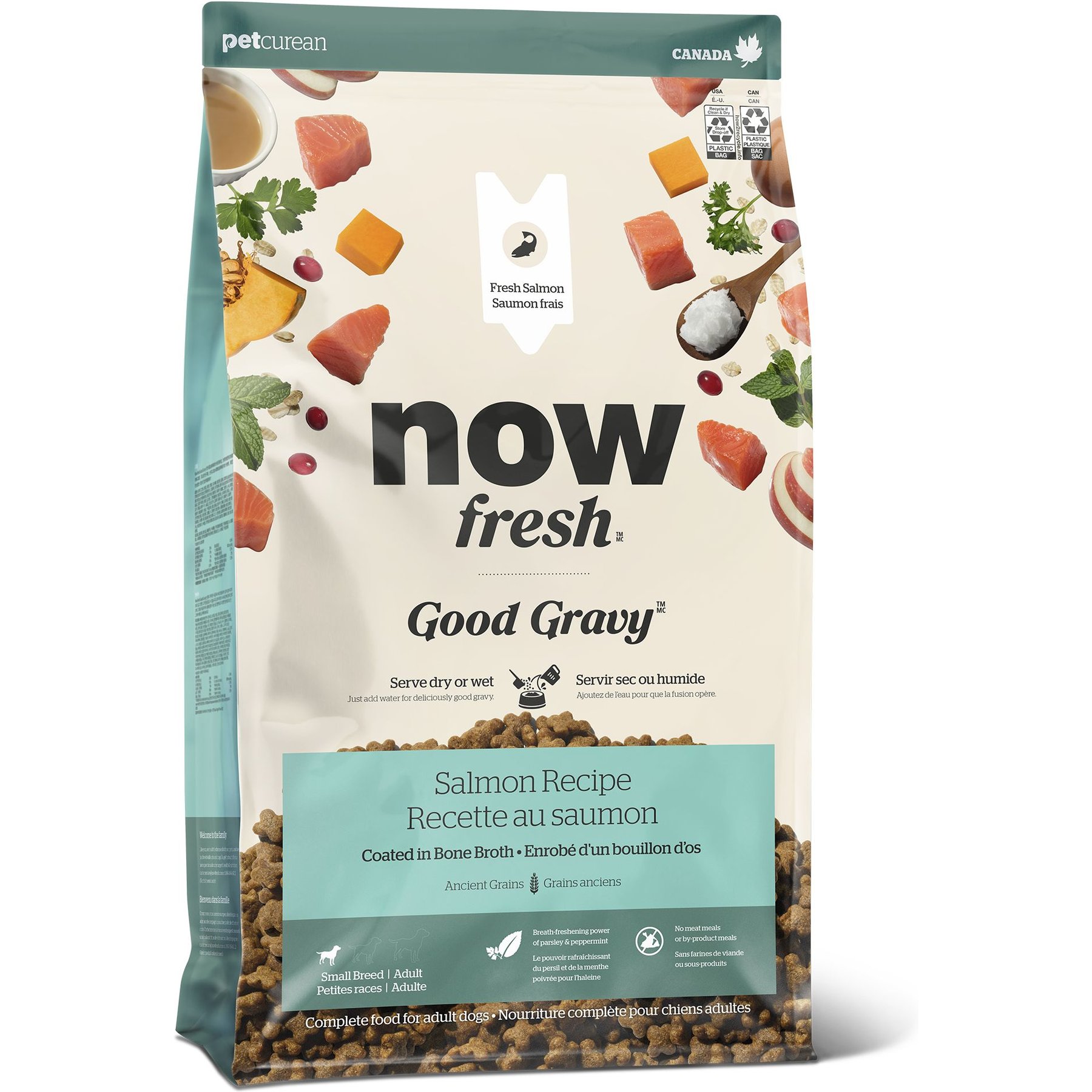 Now Fresh Good Gravy Small Breed Ancient Grains Adult Salmon Recipe Dry Dog Food