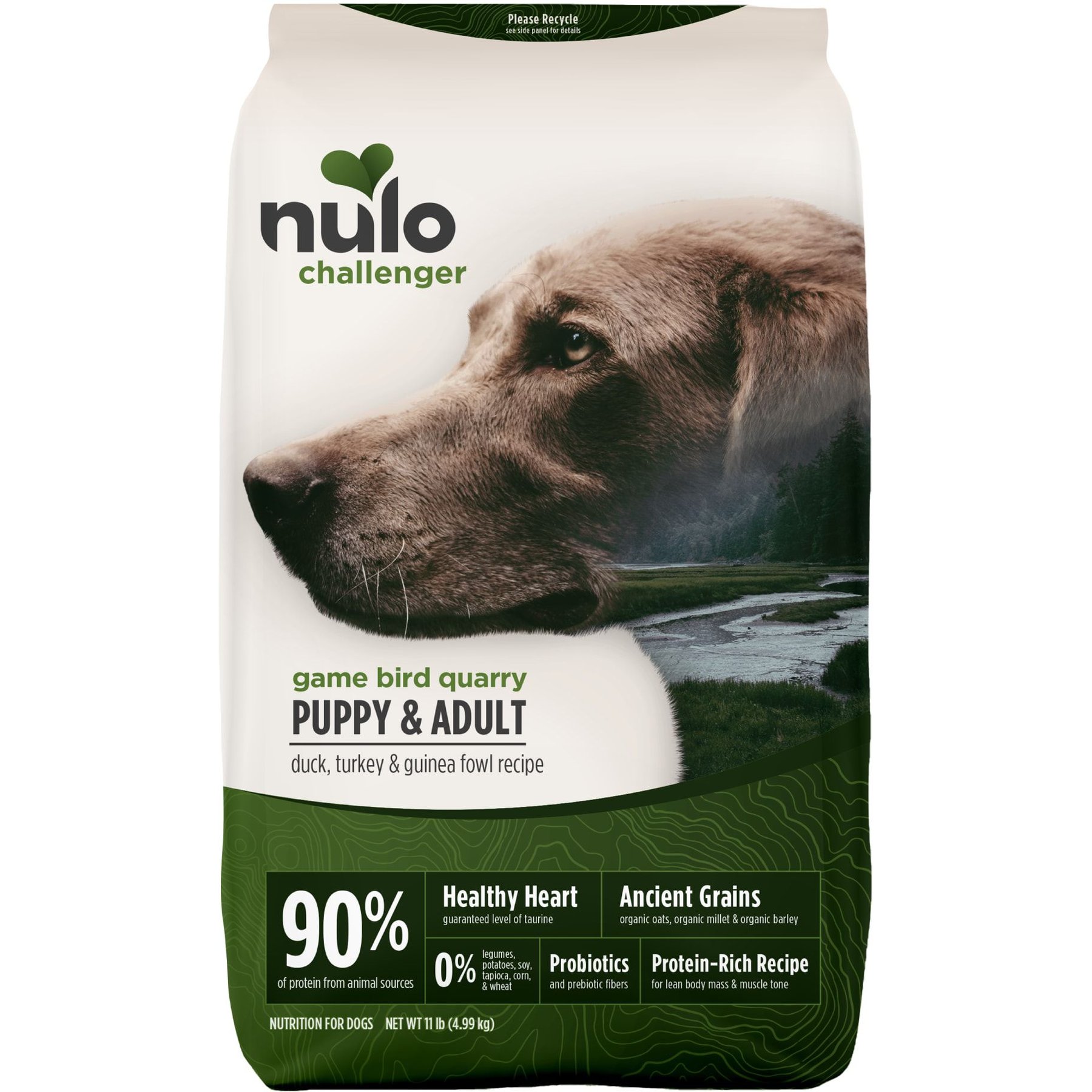 Nulo Challenger Puppy & Adult Gamebird Quarry Duck, Turkey & Guinea Fowl Dry Dog Food