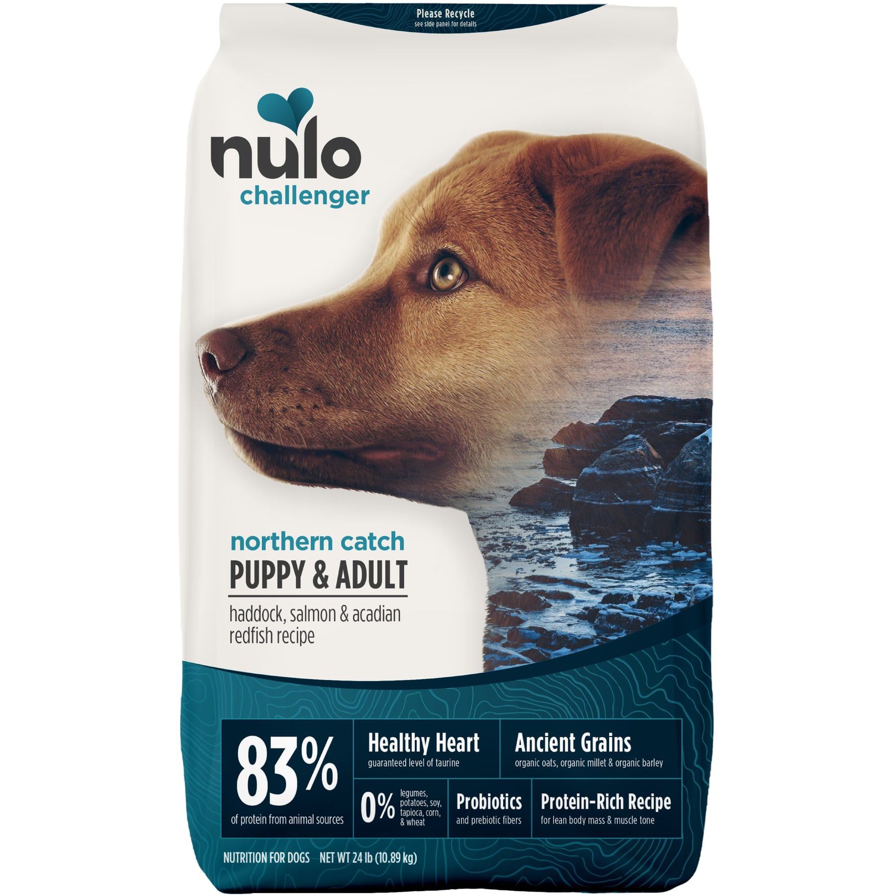 Nulo Challenger Puppy & Adult Northern Catch Haddock, Salmon & Acadian Redfish Dry Dog Food