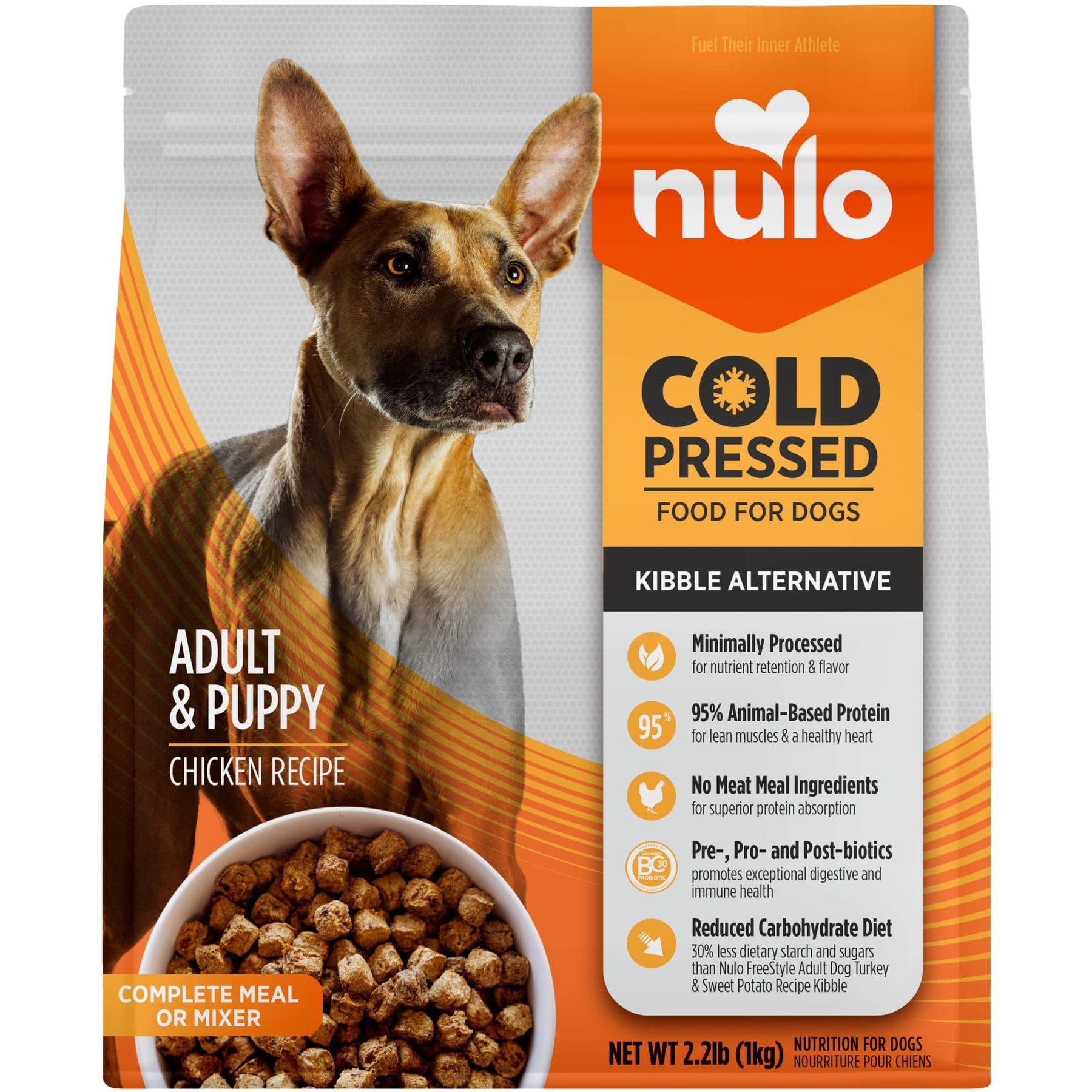 Nulo Cold Pressed Puppy & Adult Grain-Free Chicken Recipe Dry Dog Food