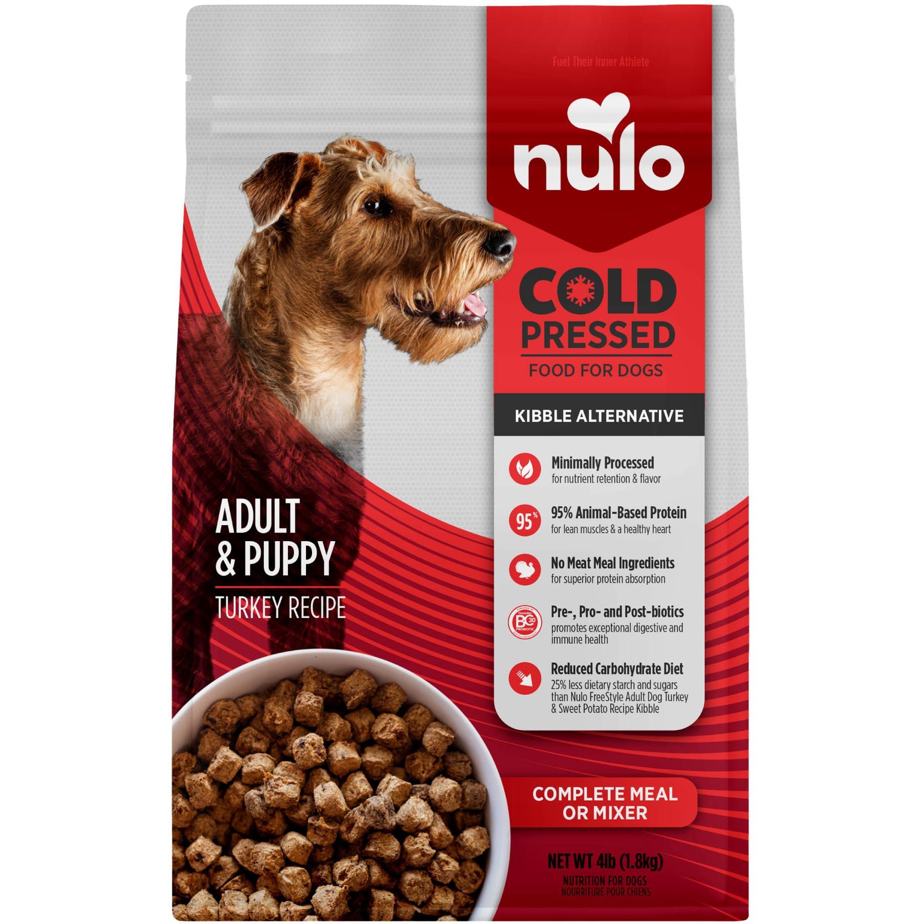 Nulo Cold Pressed Puppy & Adult Grain-Free Turkey Recipe Dry Dog Food
