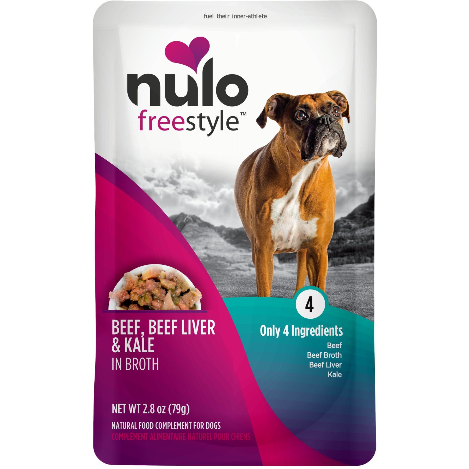 Nulo FreeStyle Beef, Beef Liver, & Kale in Broth Dog Food Topper