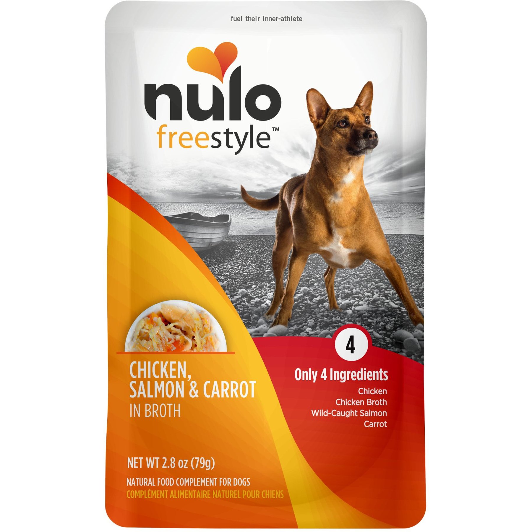 Nulo FreeStyle Chicken, Salmon, & Carrot in Broth Dog Food Topper