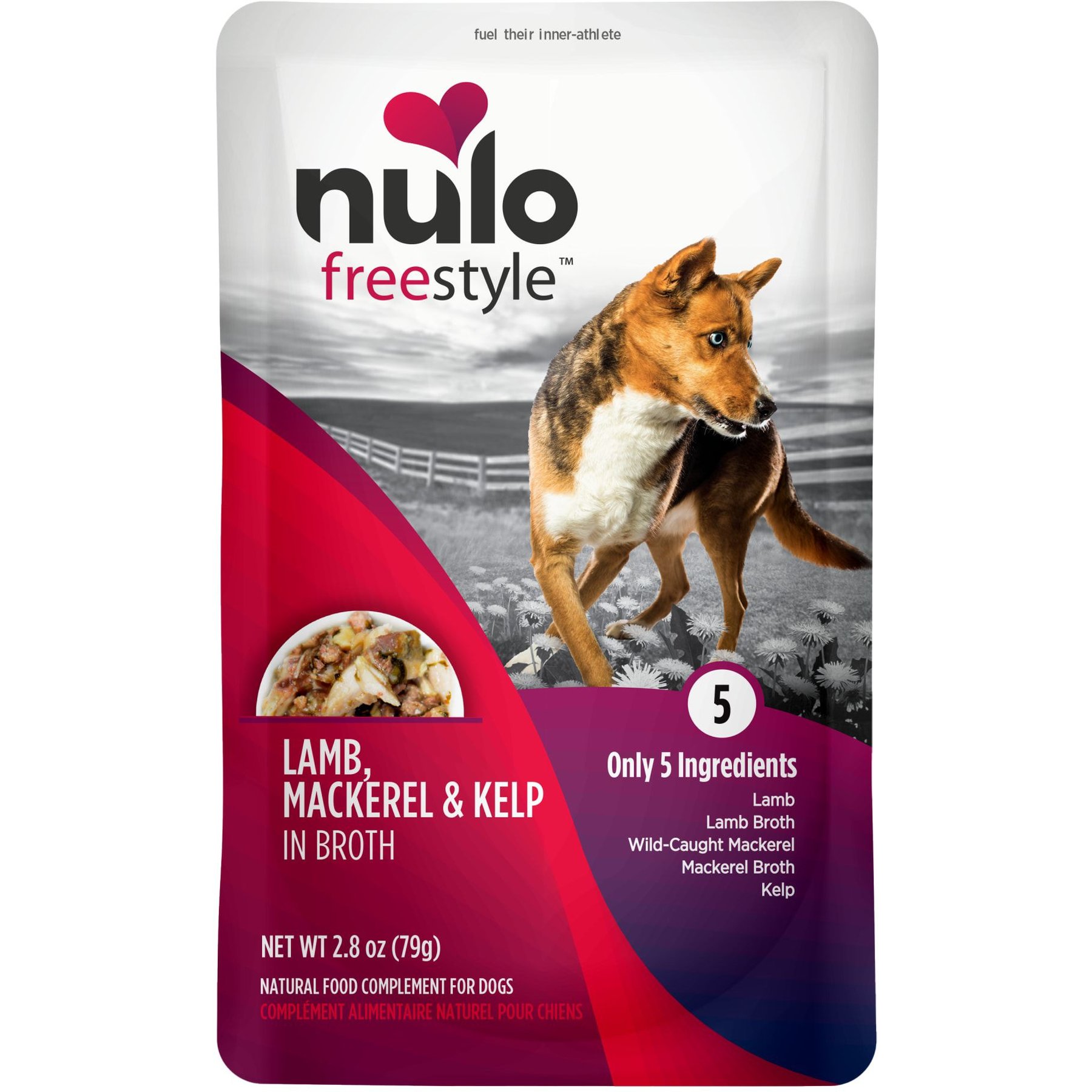 Nulo FreeStyle Lamb, Mackerel, & Kelp in Broth Dog Food Topper