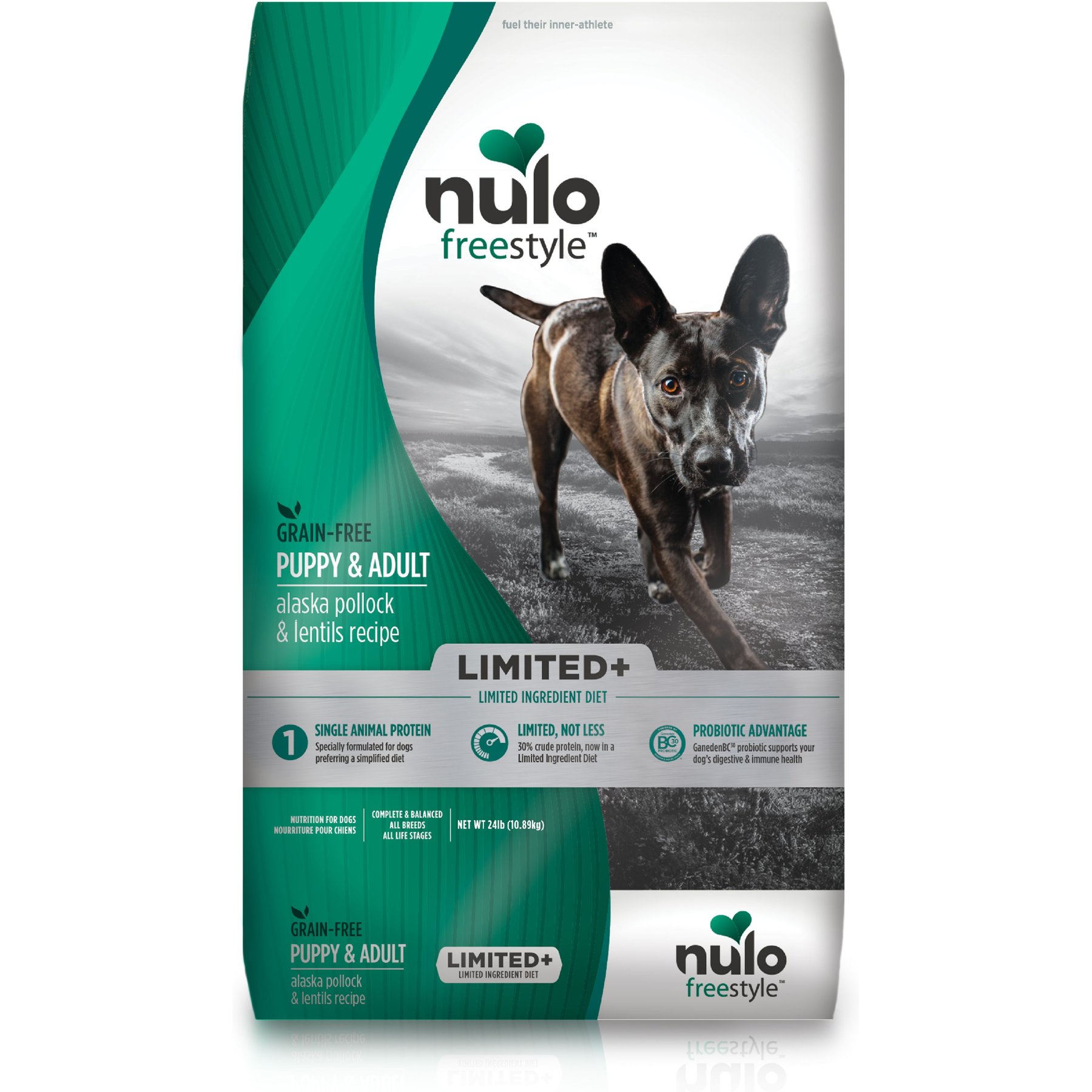 Nulo FreeStyle Limited Ingredient Pollock & Lentil Recipe High-Protein & Grain-Free Adult & Puppy Dry Dog Food