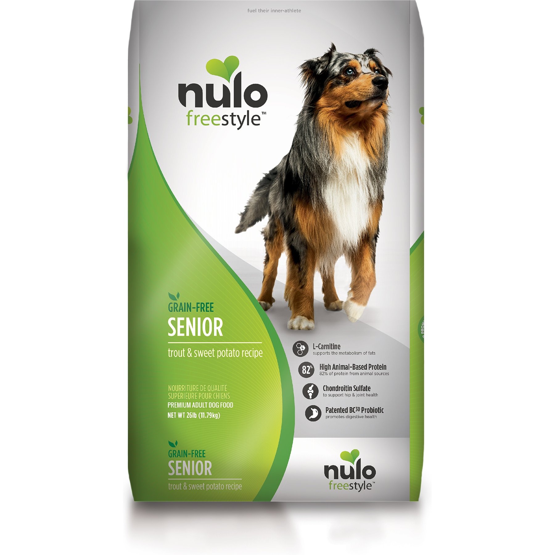 Nulo Freestyle Senior Grain-Free Trout & Sweet Potato Recipe Dry Dog Food