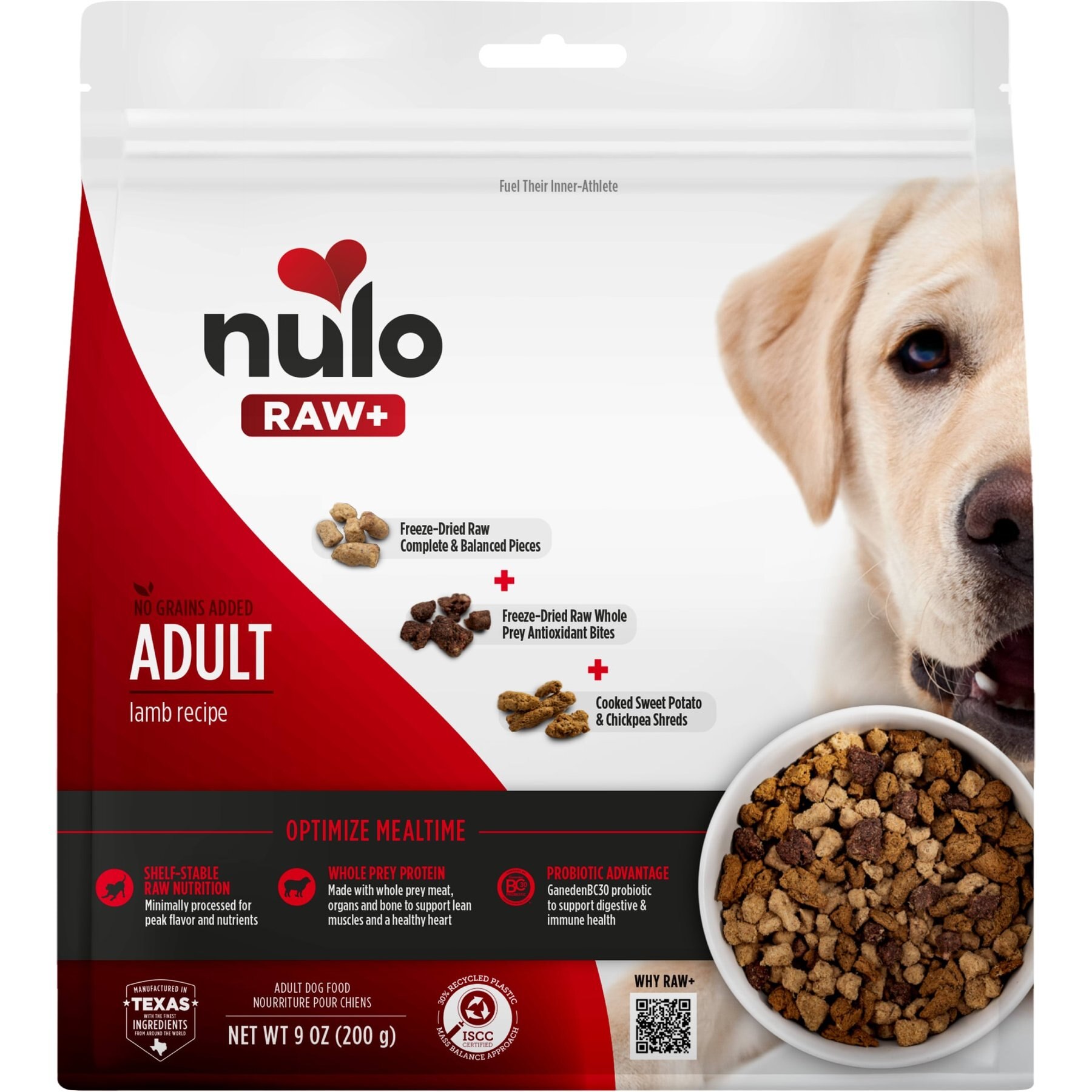 Nulo Raw+ Lamb Adult Freeze-Dried Dog Food