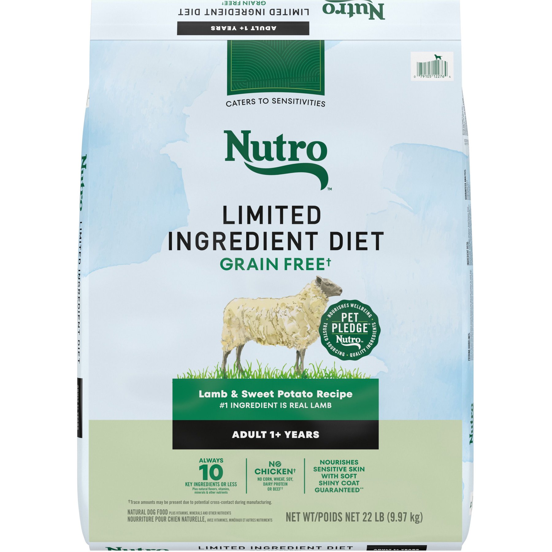 Nutro Limited Ingredient Diet Adult Sensitive Support with Real Lamb & Sweet Potato Grain-Free Dry Dog Food