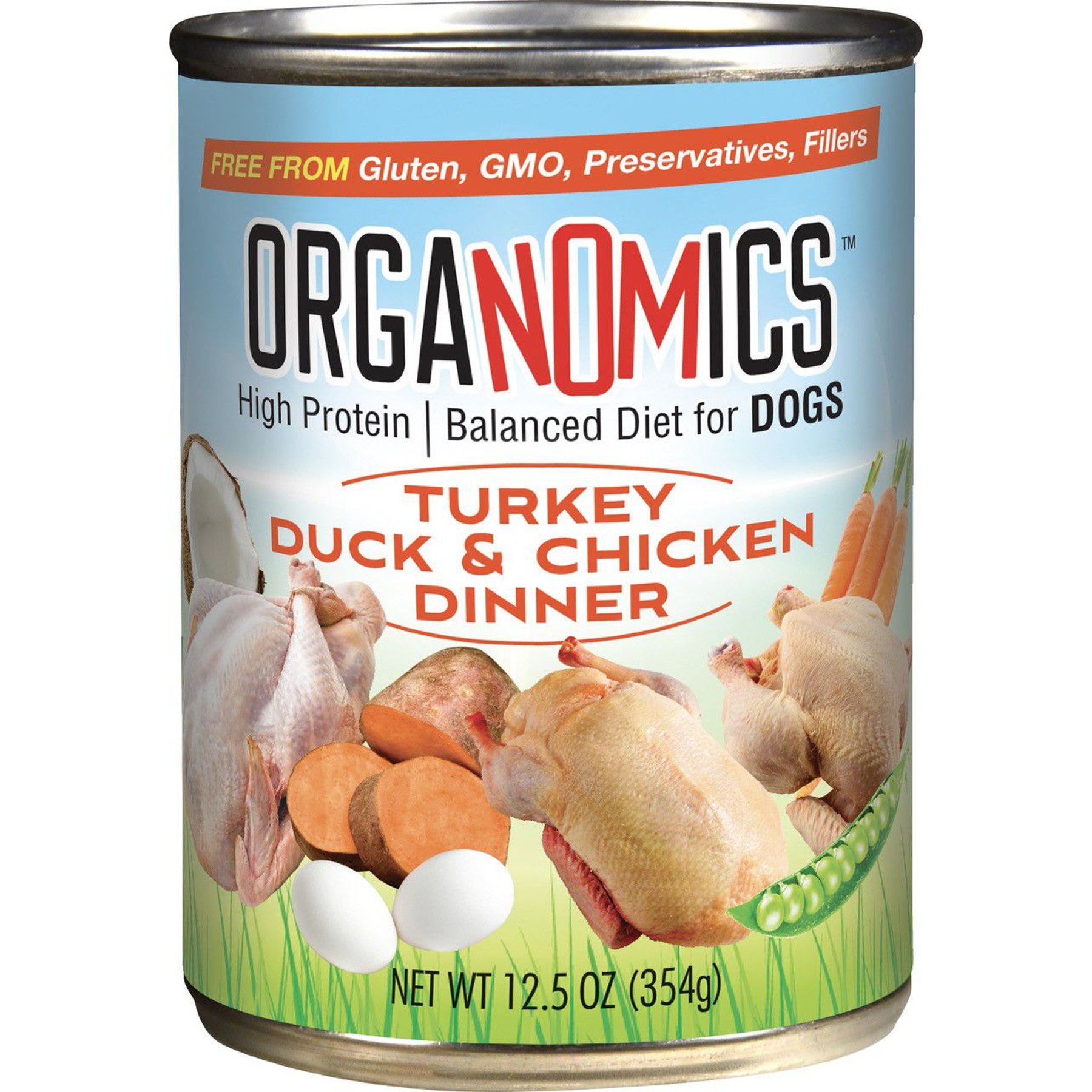 OrgaNOMics Turkey, Duck & Chicken Dinner Grain-Free Pate Wet Dog Food
