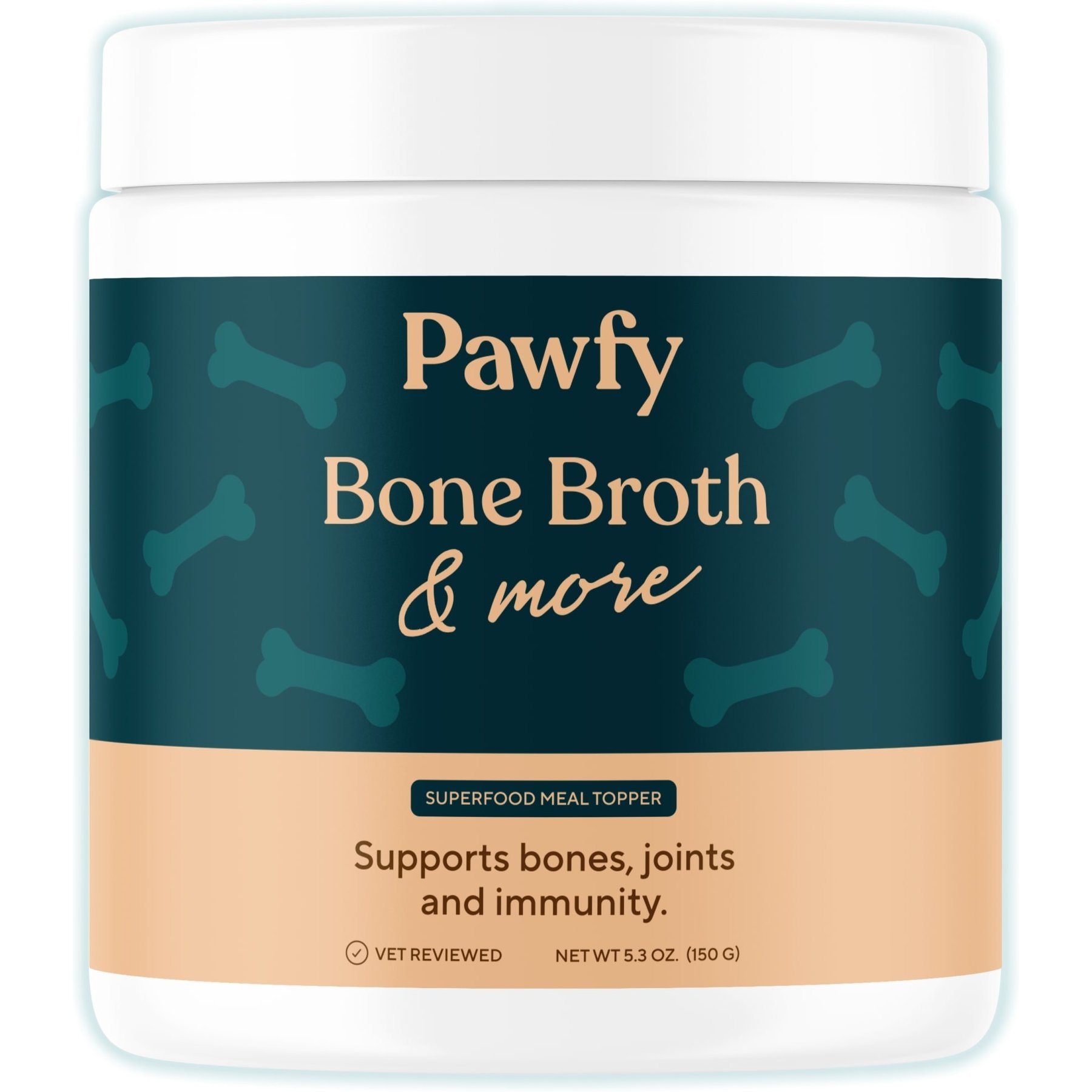Pawfy Bone Broth & More Chicken Flavor Natural Dog Food Topper