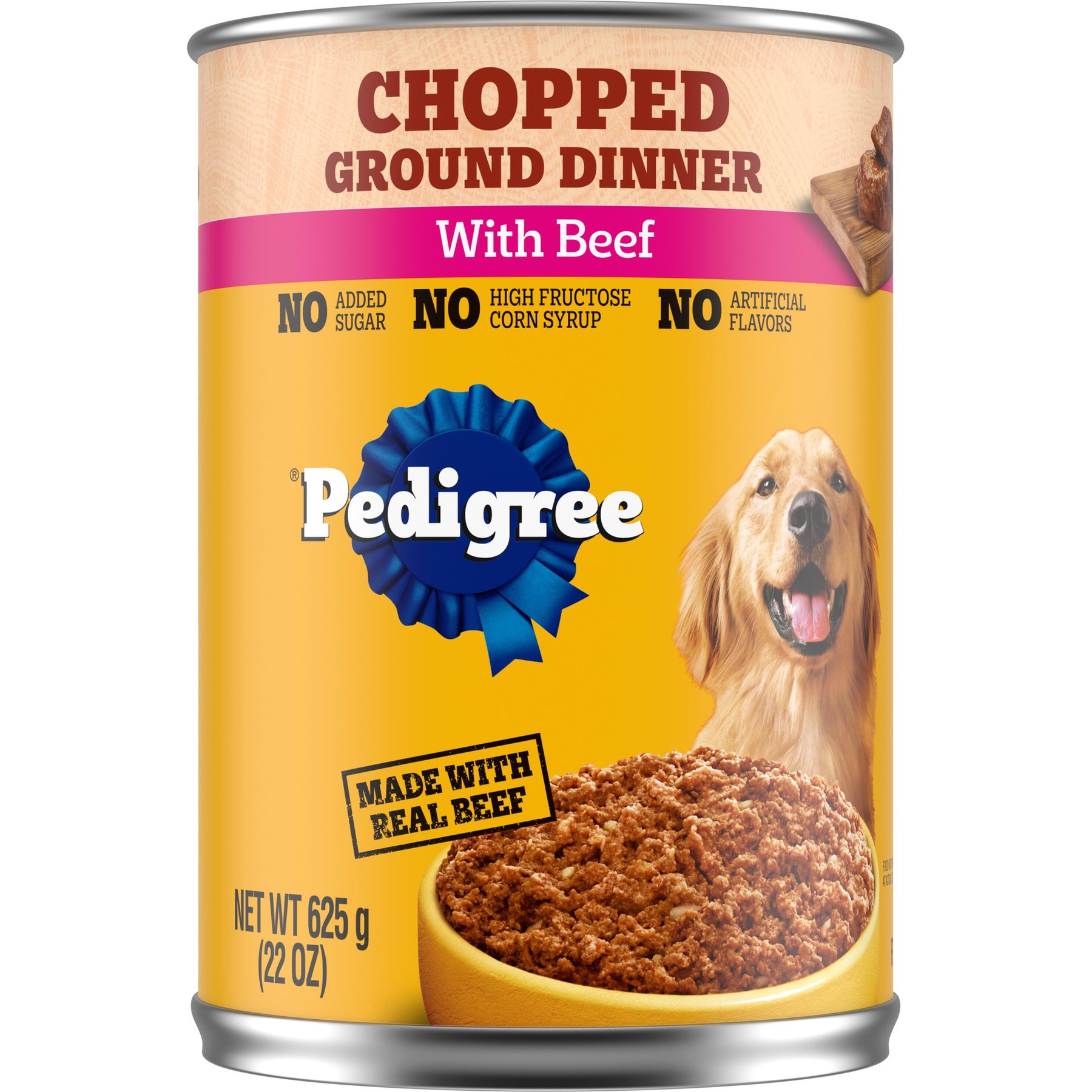 Pedigree Chopped Ground Dinner with Beef Adult Canned Wet Dog Food