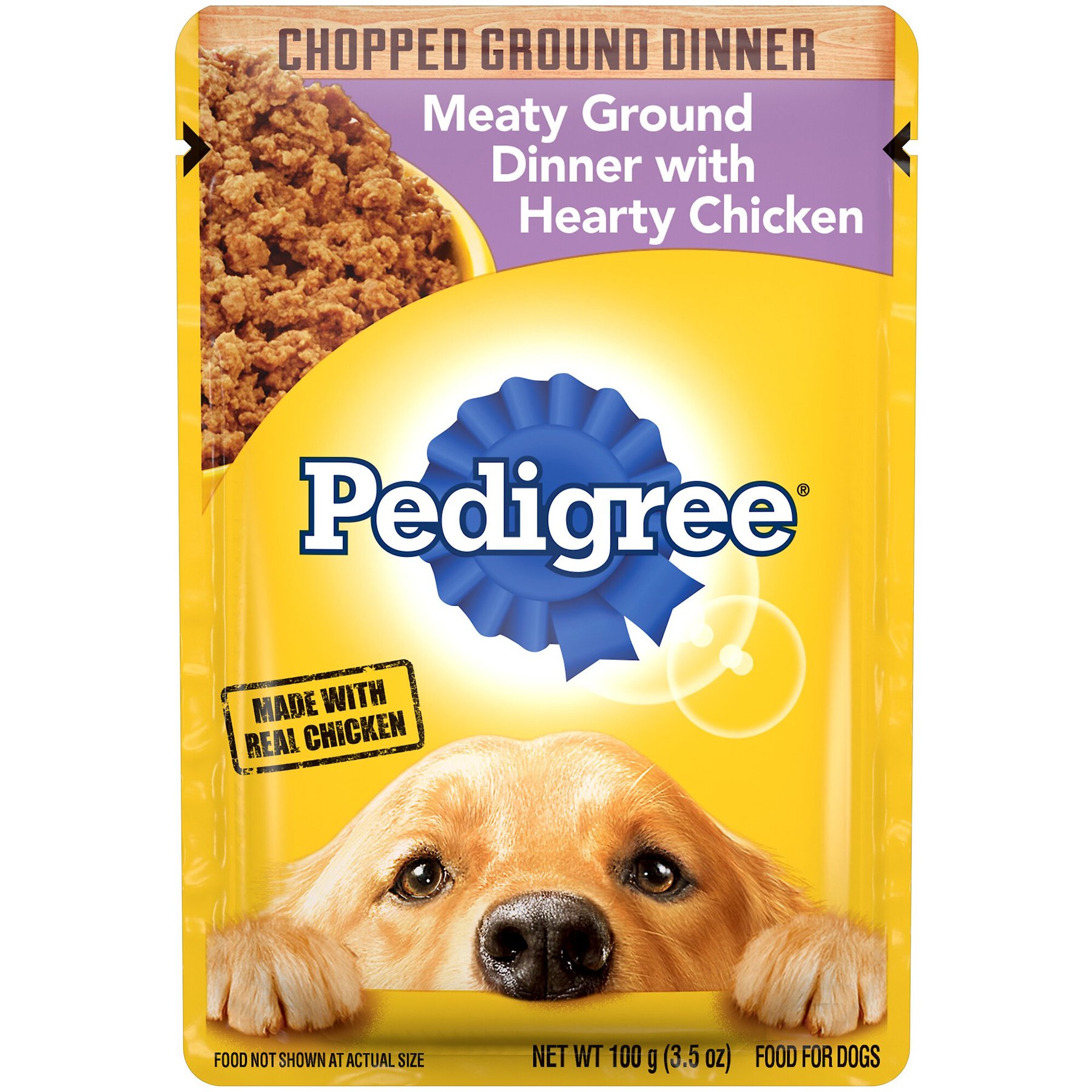 Pedigree Chopped Meaty Ground Dinner with Hearty Chicken Adult Wet Dog Food