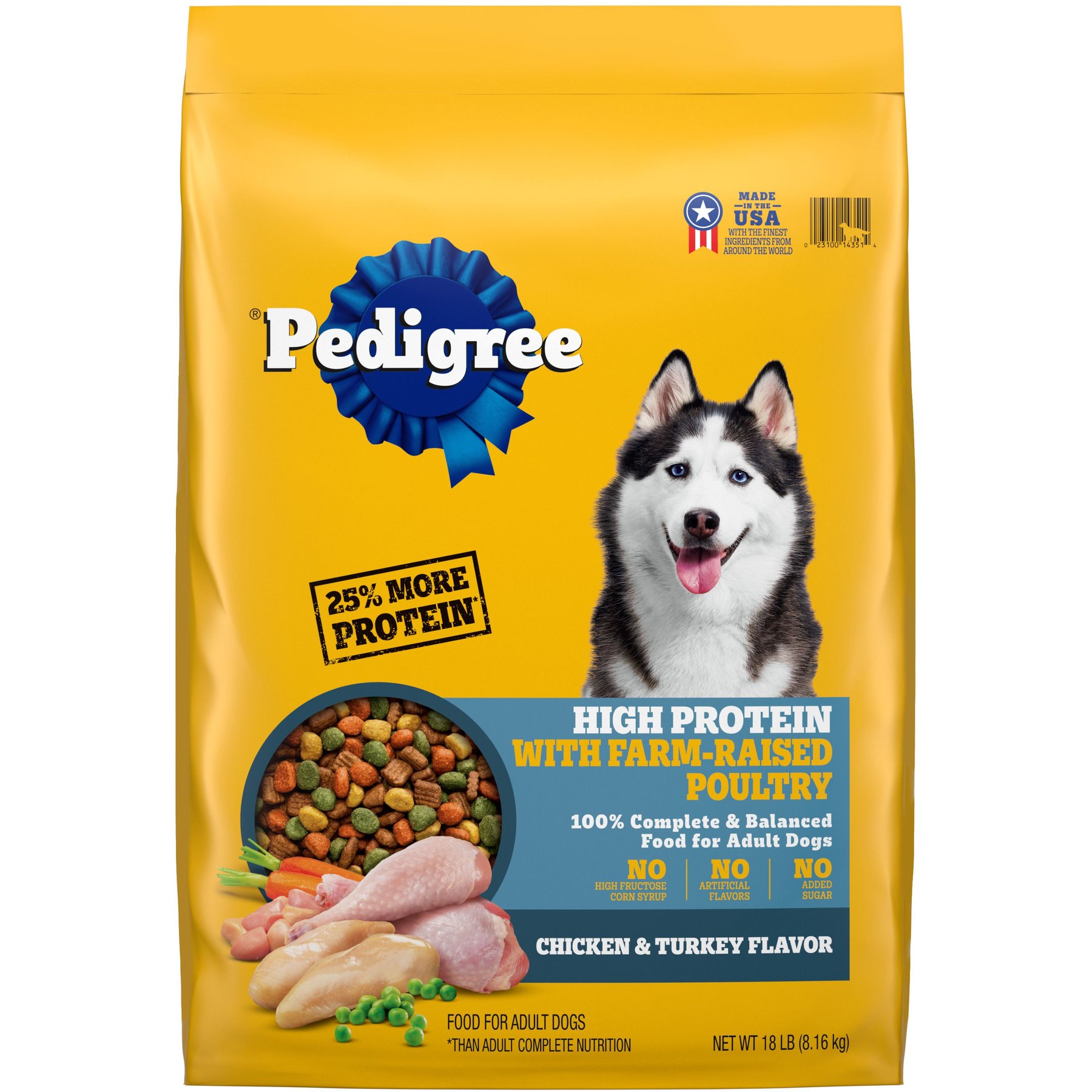 Pedigree High Protein Chicken & Turkey Flavor Adult Dry Dog Food