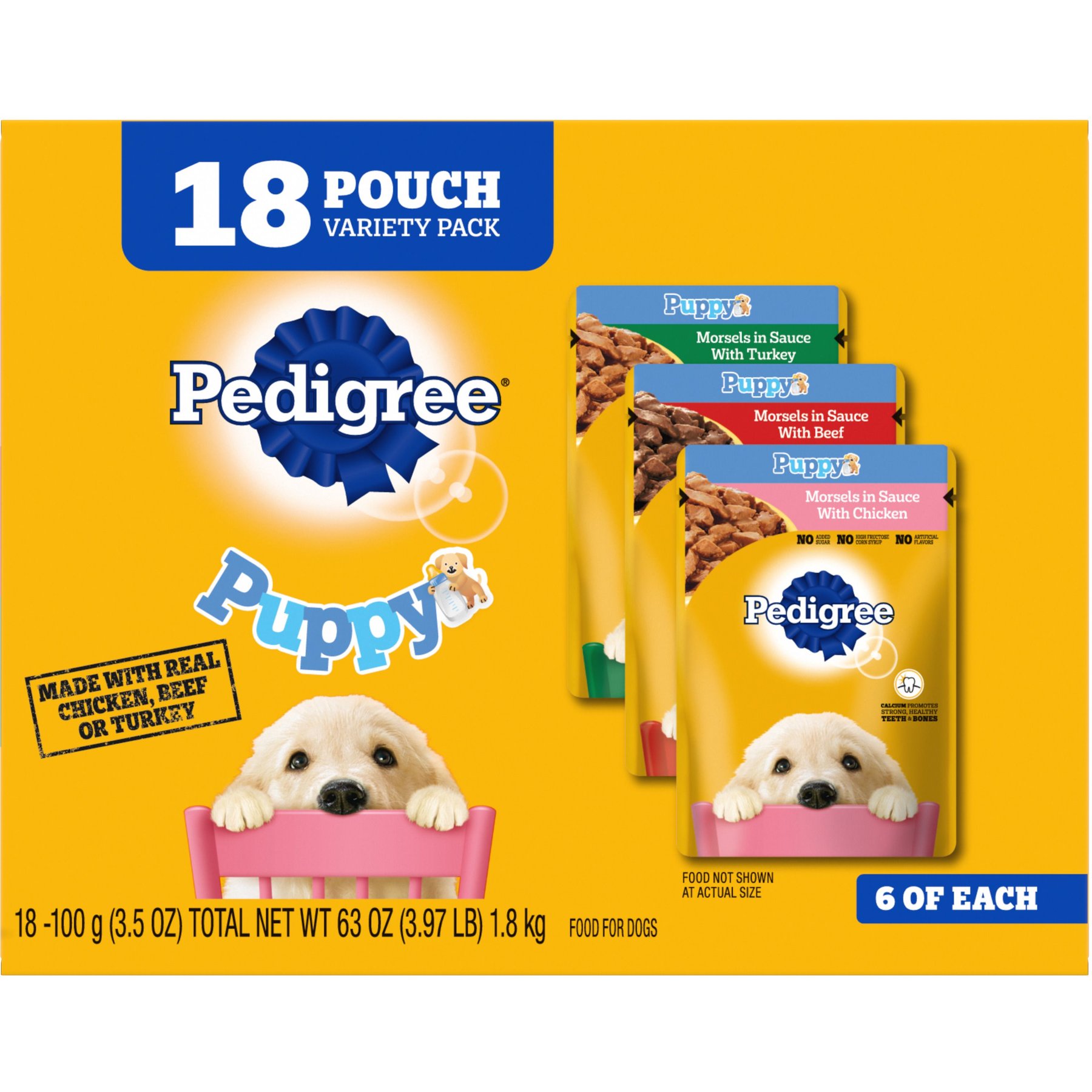 Pedigree Puppy Variety Pack Wet Dog Food