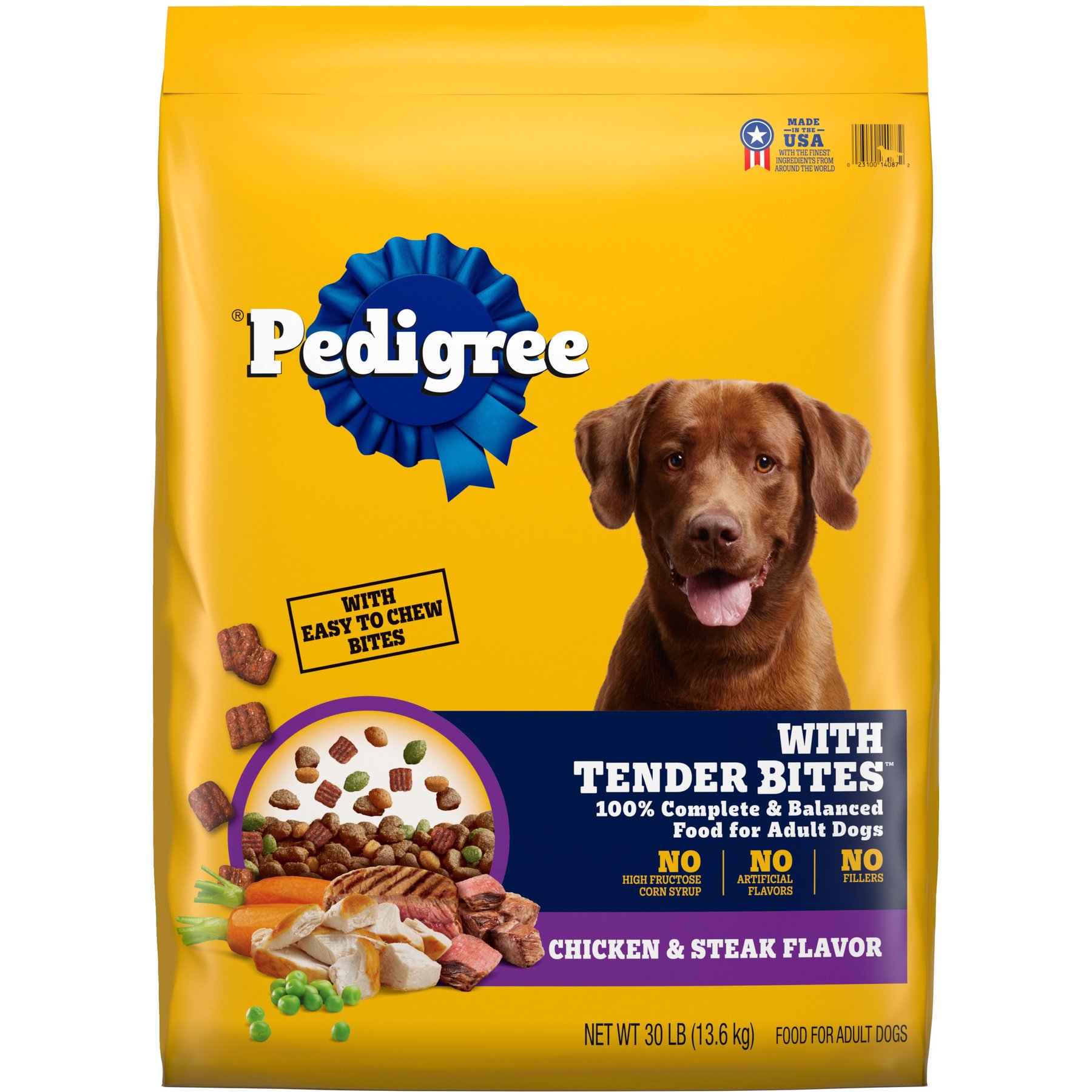 Pedigree Tender Bites Complete Nutrition Chicken & Steak Flavor Dry Dog Food