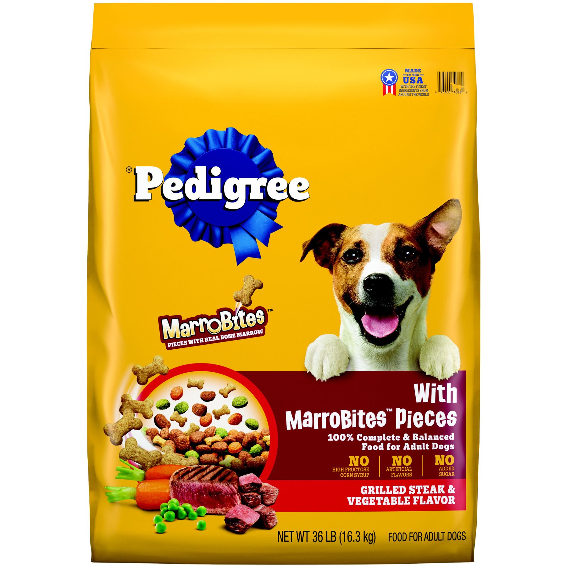 Pedigree with MarroBites Steak & Vegetable Flavor Pieces Adult Dry Dog Food