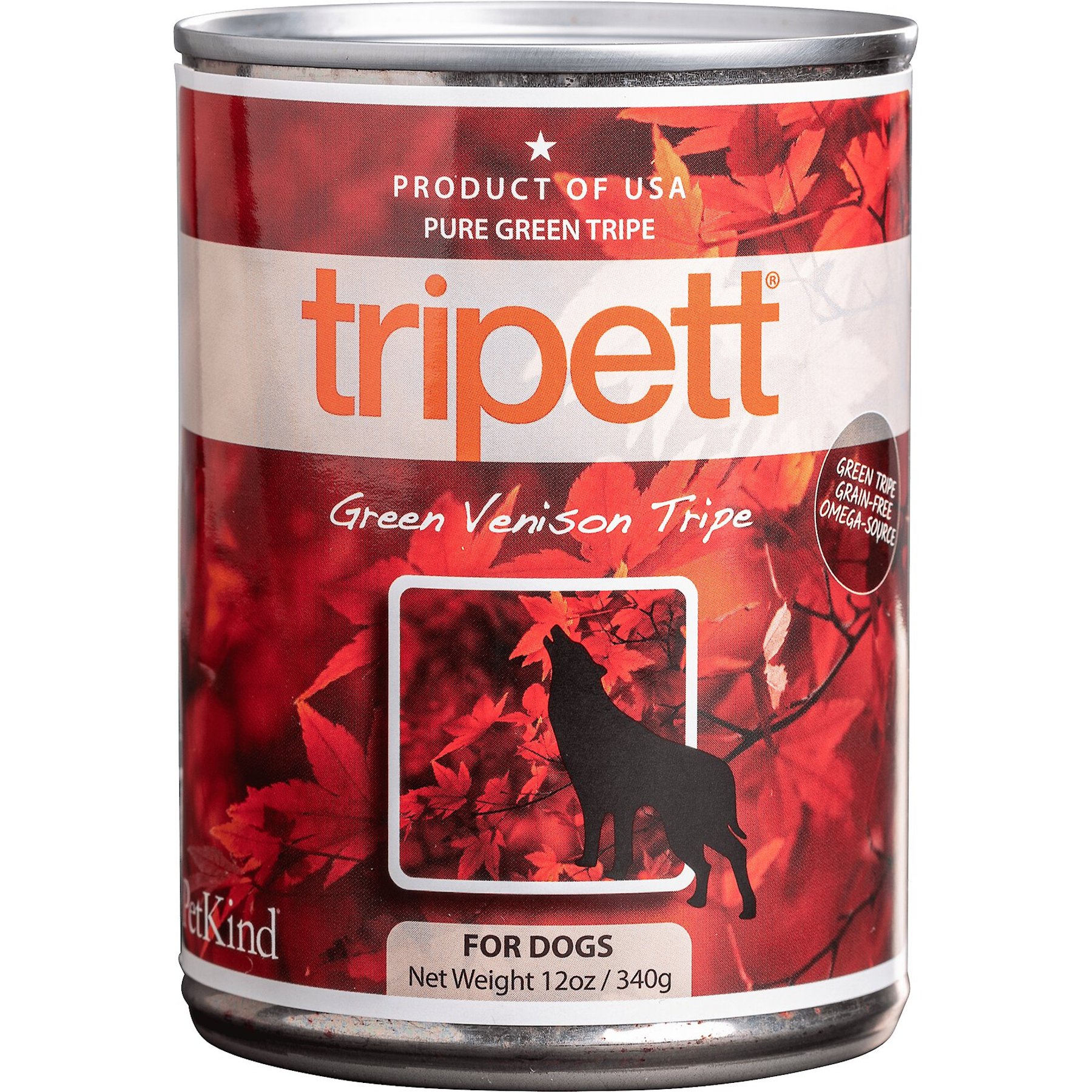 PetKind Tripett Green Venison Tripe Grain- Free Canned Dog Food