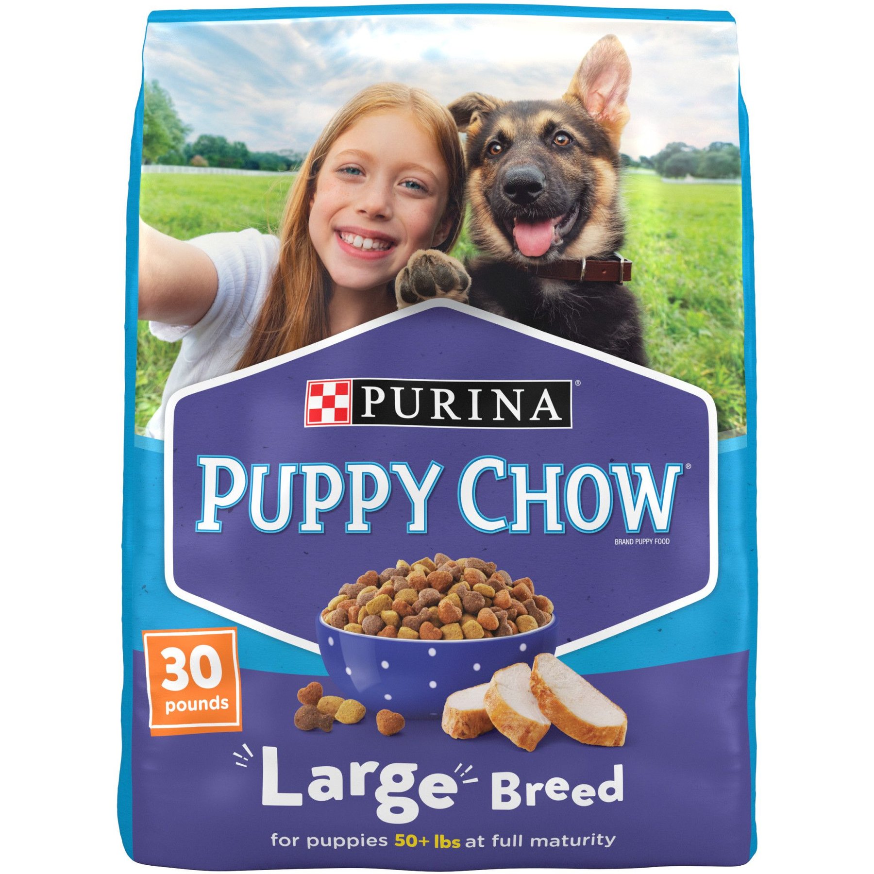 Puppy Chow High Protein with Real Chicken Large Breed Dry Puppy Food