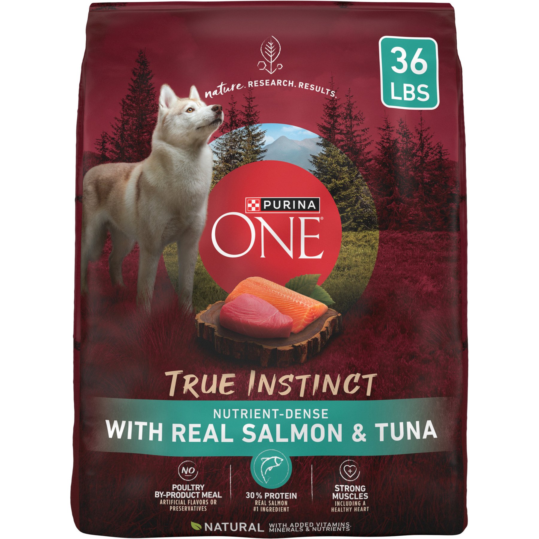 Purina ONE Natural True Instinct High Protein Real Salmon & Tuna Dry Dog Food