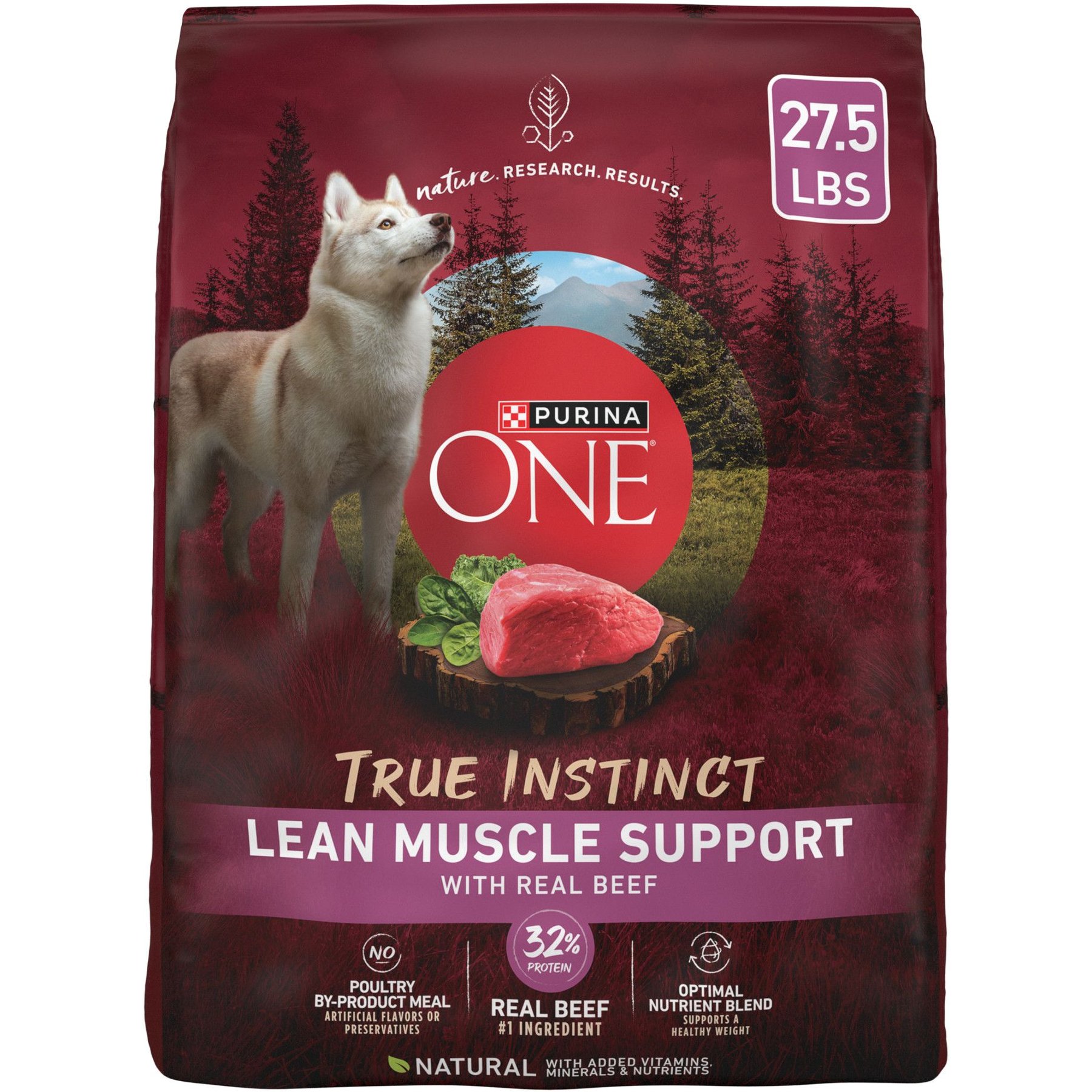 Purina ONE True Instinct Lean Muscle Support High Protein Real Beef Dry Dog Food