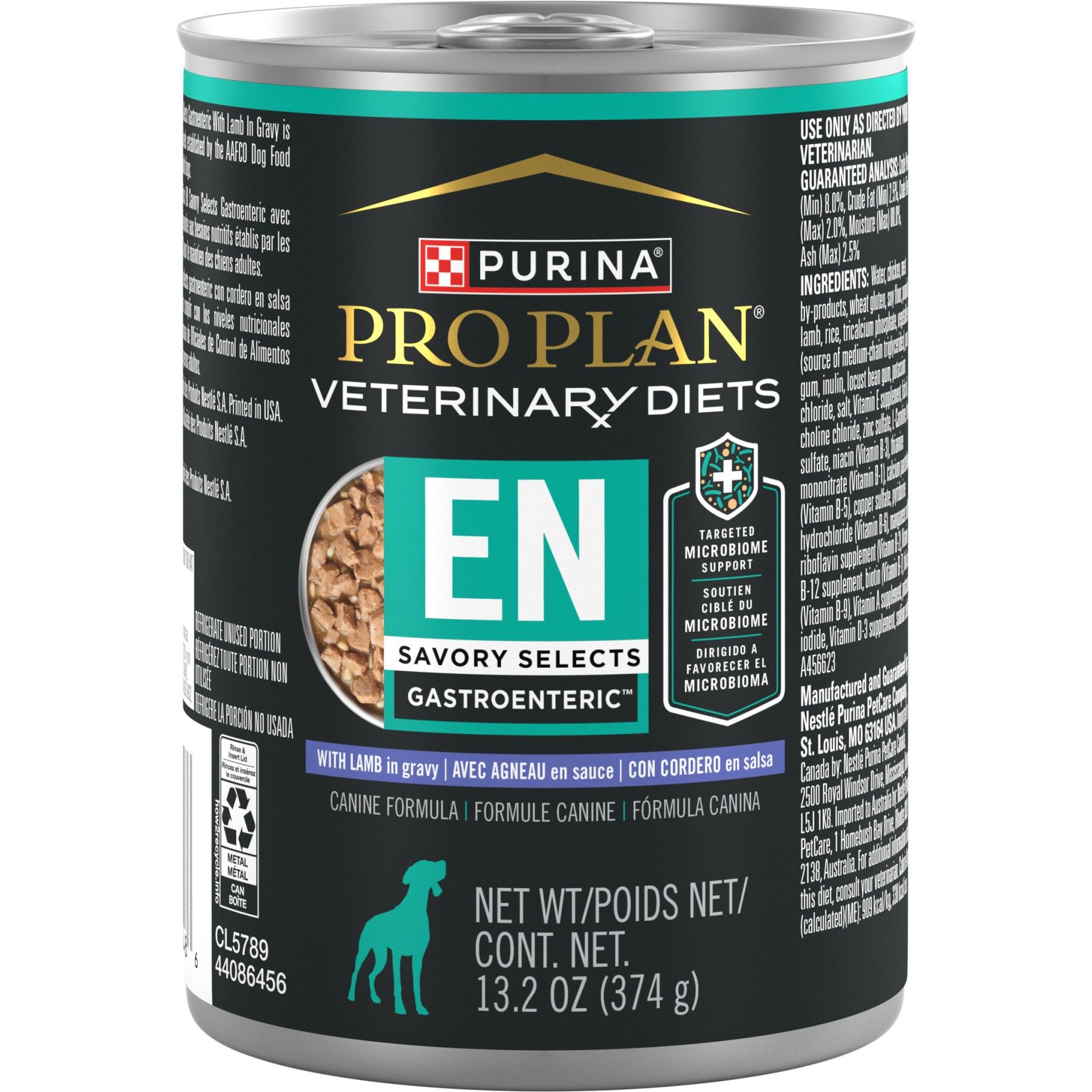 Purina Pro Plan Veterinary Diets EN Savory Selects Gastroenteric with Lamb Chunks-in-Gravy Wet Adult Dog Food
