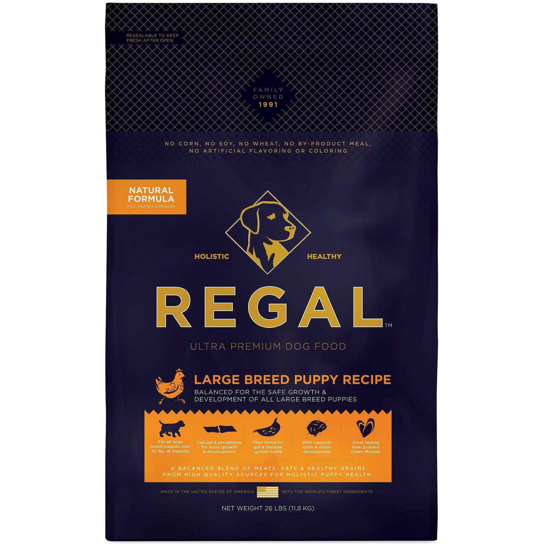Regal Pet Foods Large Breed Puppy Recipe Dry Dog Food