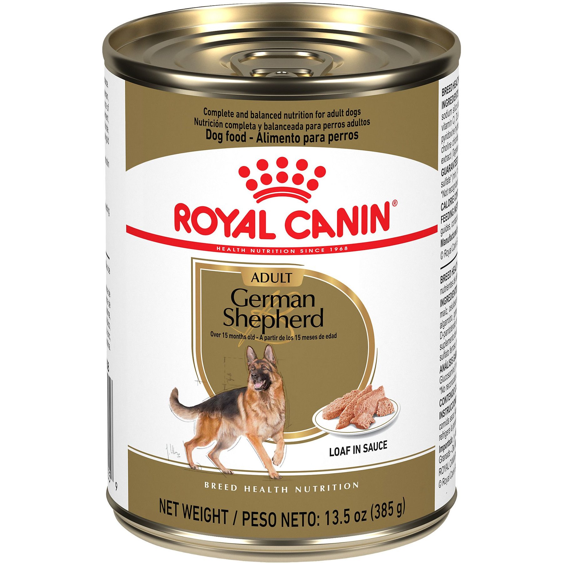 Royal Canin Breed Health Nutrition German Shepherd Loaf Pate Adult Wet Dog Food